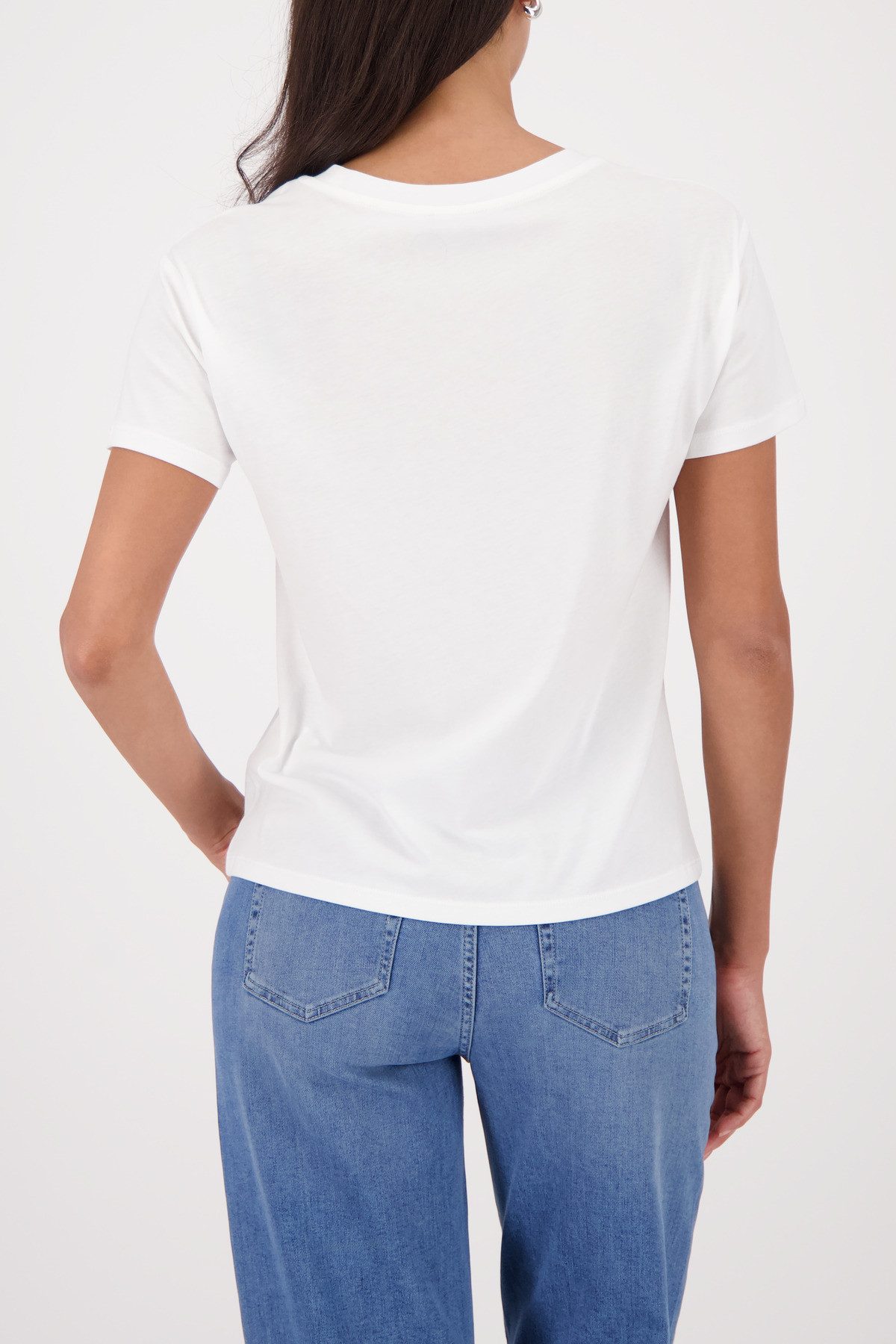 Monari T-Shirt Shirt Leo platziert Regular fit mit Leopardenprint