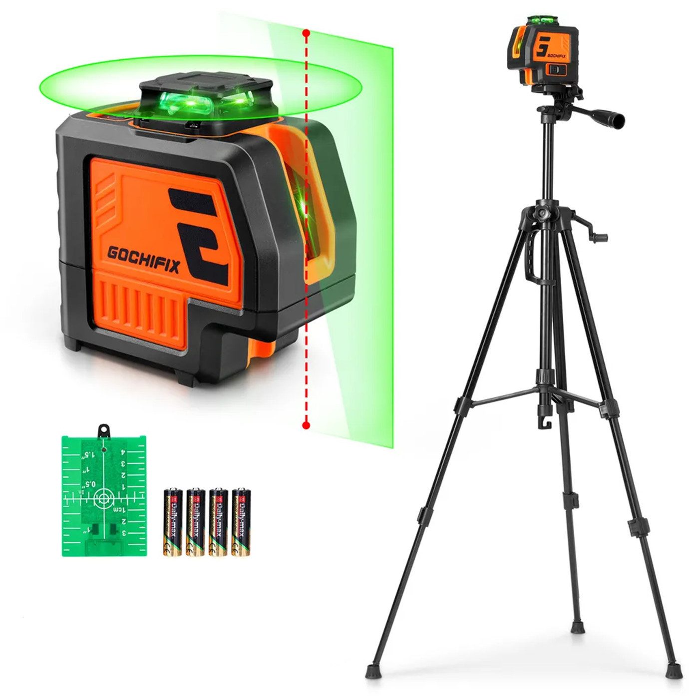 MECO Laserwasserwaage 5 Linien Nivelliergerät Kreuzlinienlaser hohe Präzisi günstig online kaufen