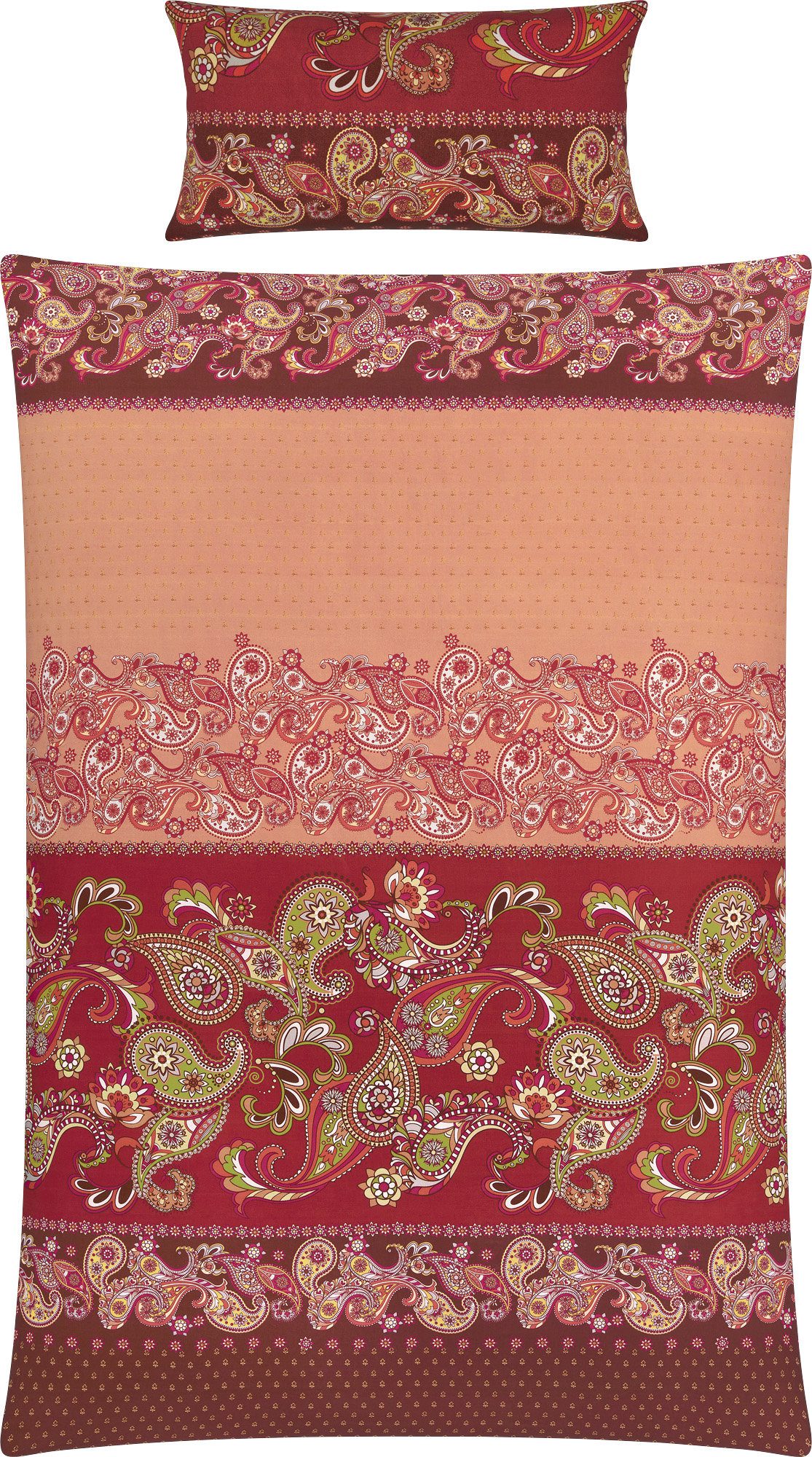 REDBEST Bettwäsche Bettwäsche, Mako-Satin, Satin Paisley günstig online kaufen