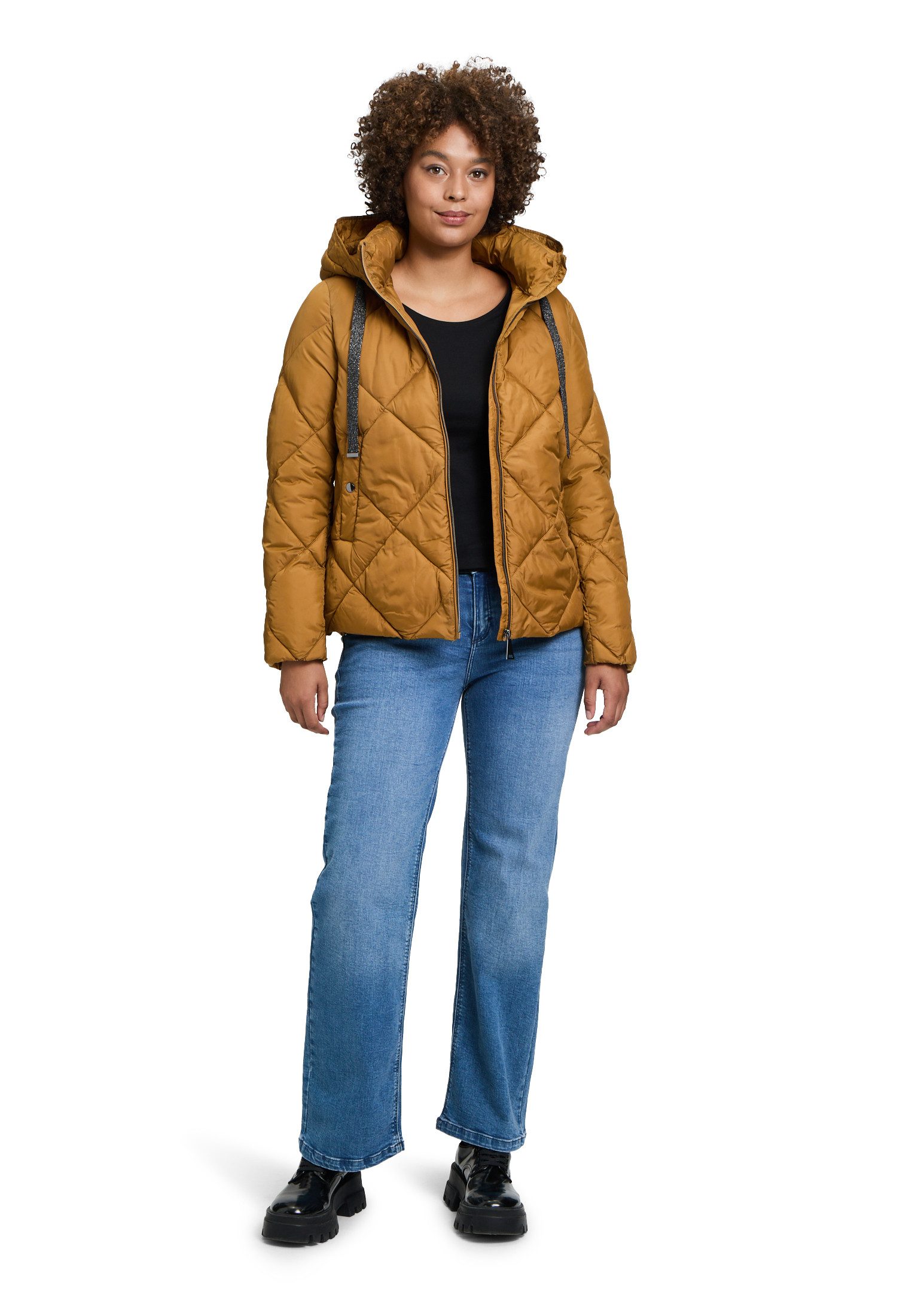 Cartoon Outdoorjacke Damen mit Kapuze