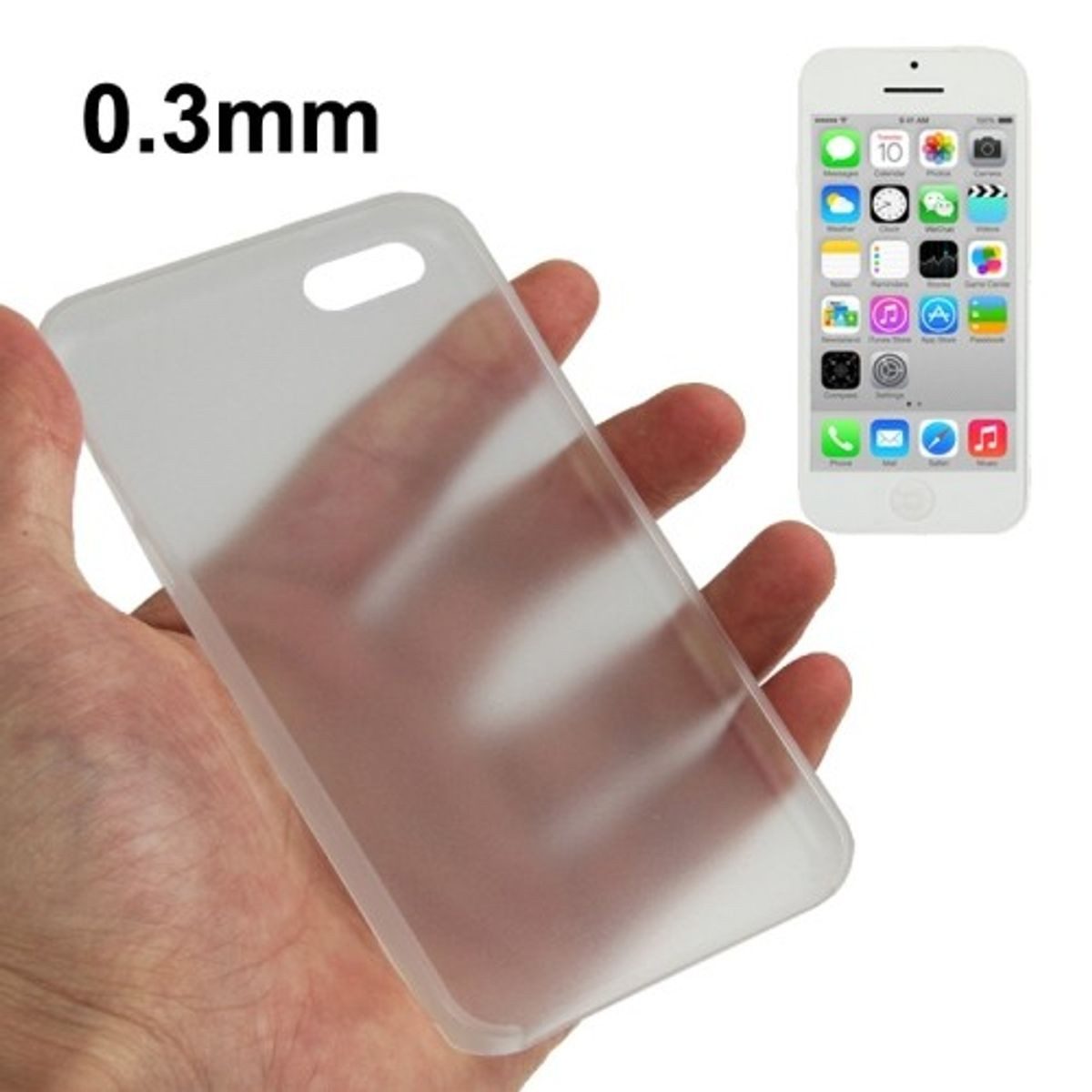 König Design Handyhülle Apple iPhone 5c, Apple iPhone 5c Handyhülle Backcover Transparent