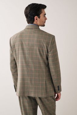 Next Baukastensakko Karierter, zweireihiger Relaxed Fit Anzug: Sakko (1-tlg)