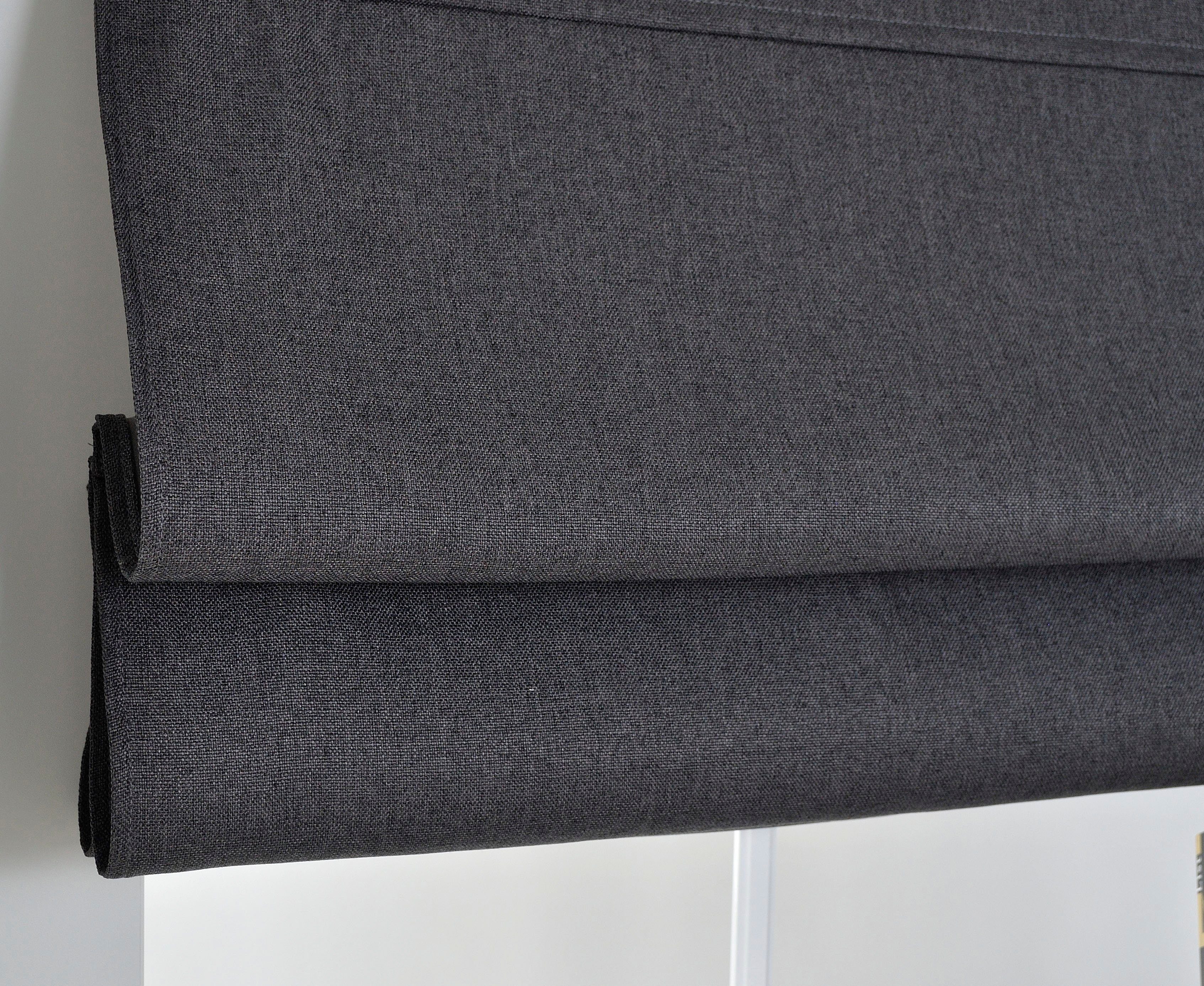 Kutti Raffrollo Dimout, mit Hakenaufhängung, ohne Bohren, freihängend, verdunkelnd, Polyester, Hakenaufhängung