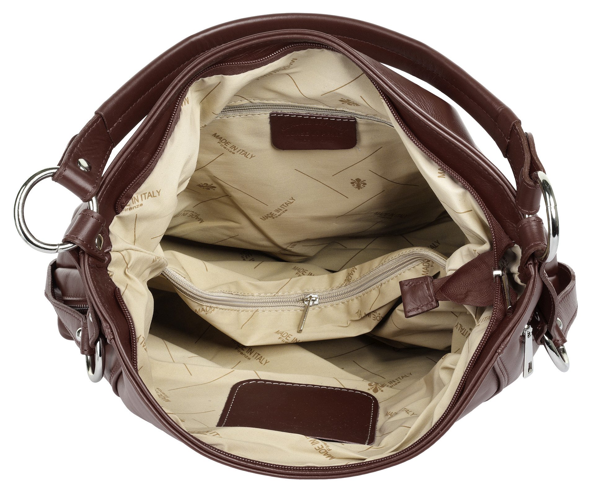 Samantha Look Henkeltasche (1-tlg), echt Leder, Made in Italy