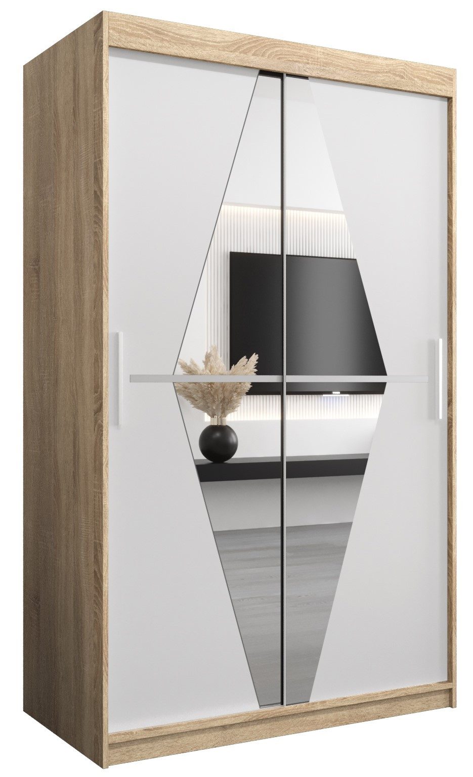 MOEBLO Schiebetürenschrank BOLA (mit Spiegel, mit/ günstig online kaufen