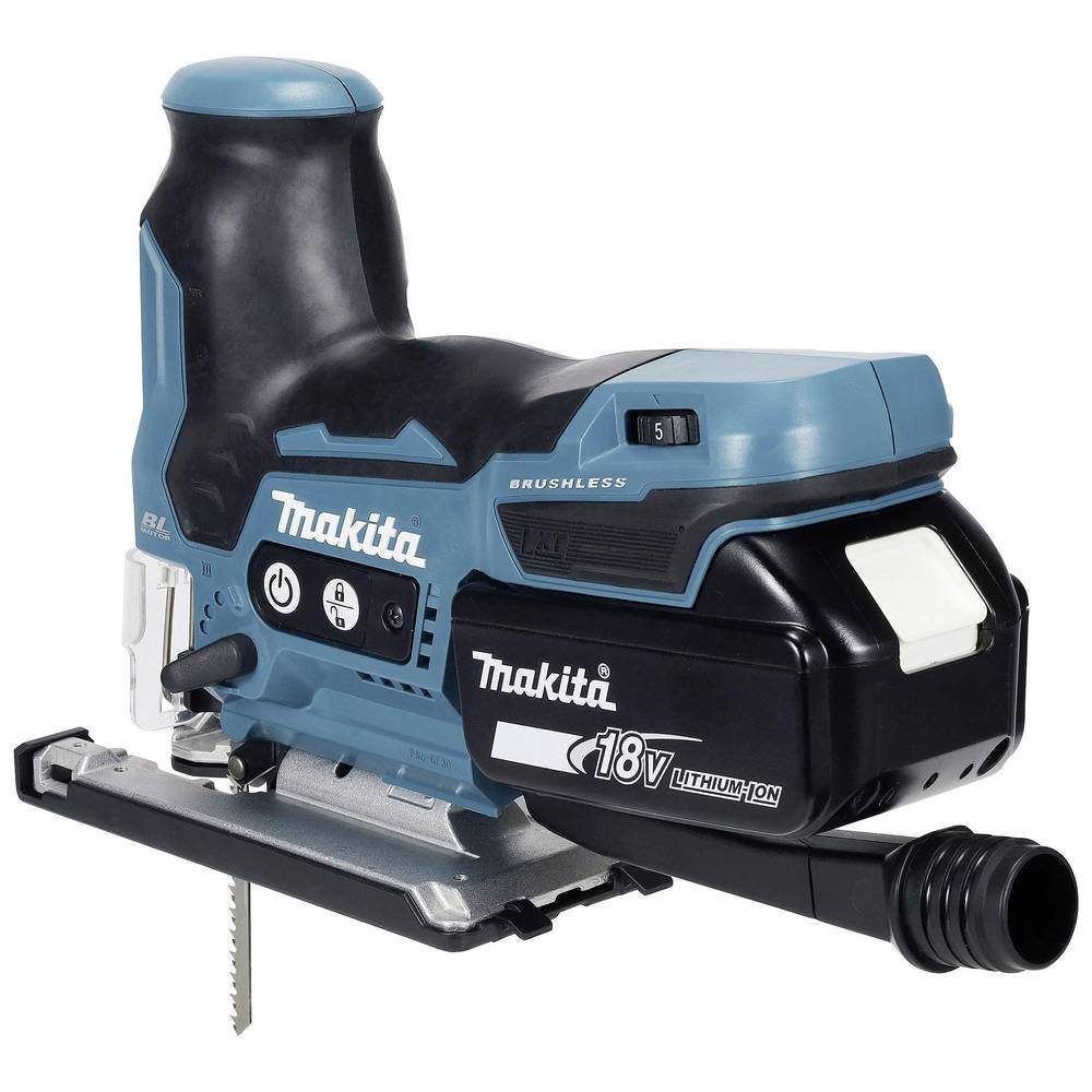 Makita Stichsäge Akku-Pendelhubstichsäge 18V / 3.0 Ah, 1 Akku + Ladegerät im DJV185RF1J, inkl. Akku, inkl. Ladegerät, inkl. Koffer