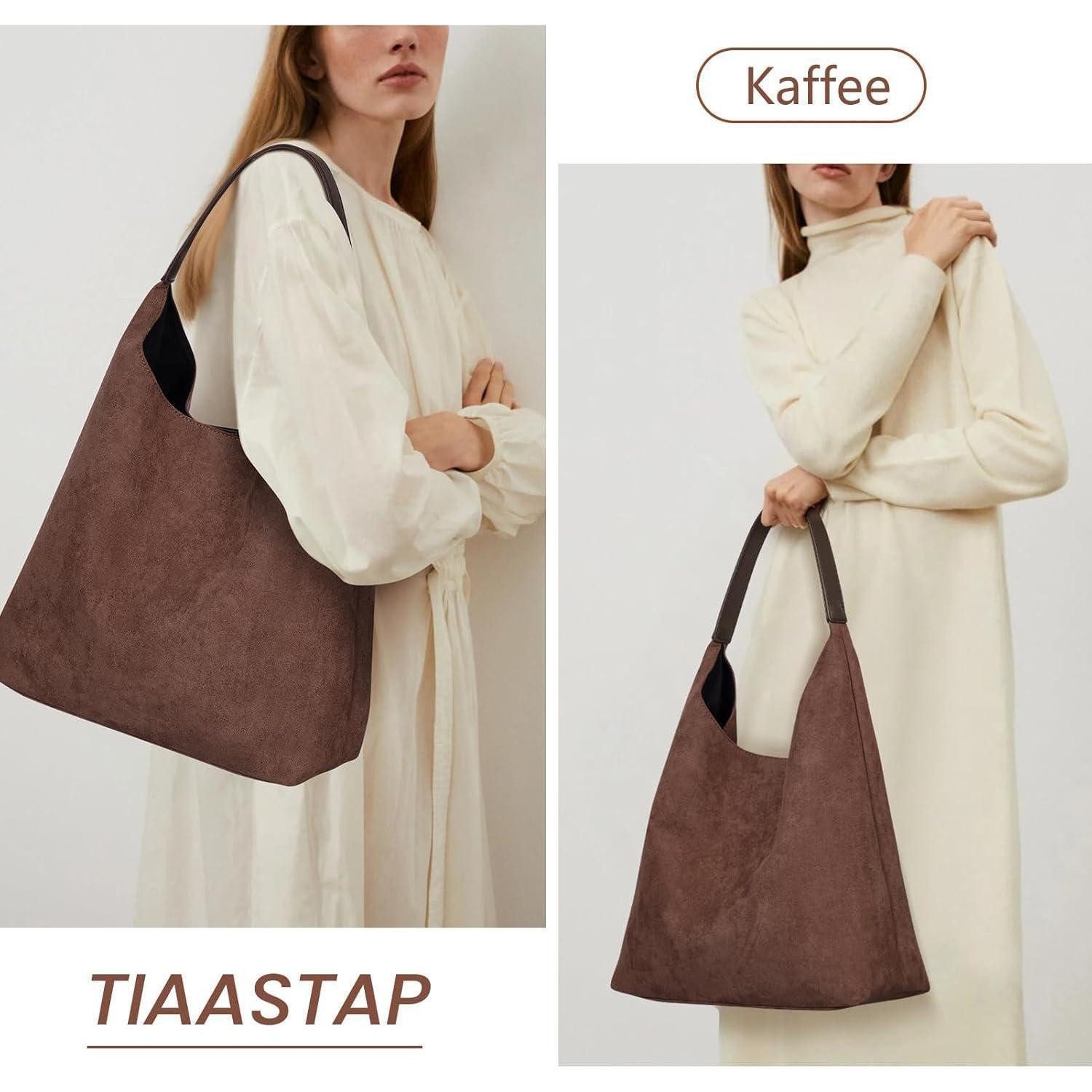 LuxusKollektion Shopper TIAASTAP Tote Bag Wildlederimitat Damen Groß Shoppe günstig online kaufen