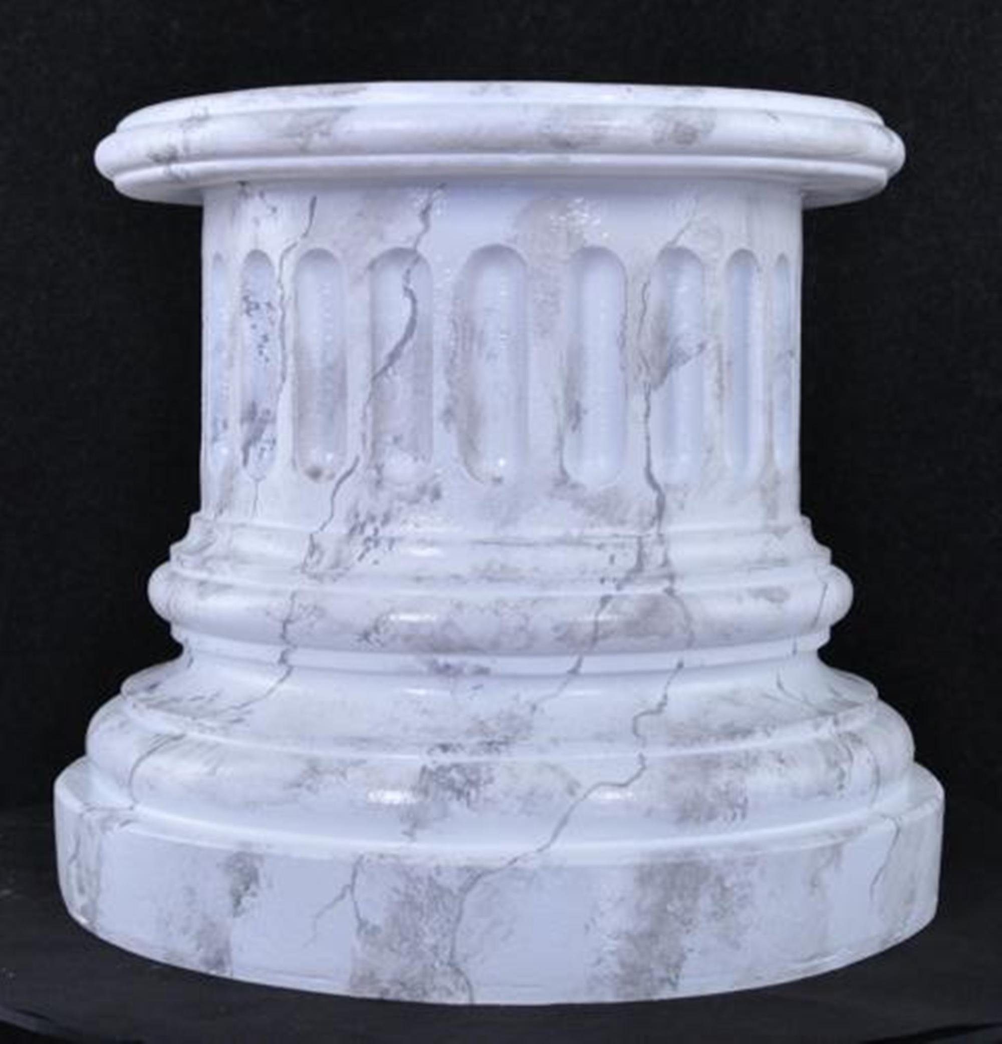 JVmoebel Skulptur Säule Figur Blumen 1007 Säulen Römische Ständer Skulptur Deko