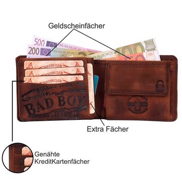 SHG Geldbörse ◊ Herrenbörse Leder Portemonnaie, Brieftasche Lederbörse mit Münzfach Männerbörse