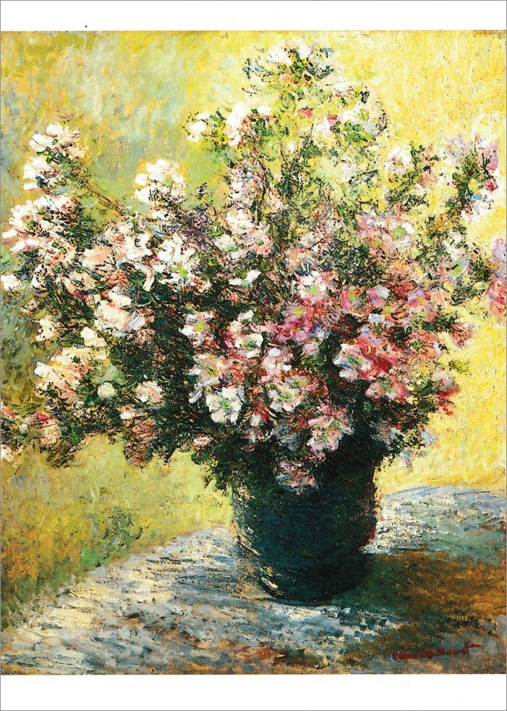 Kunstkarte Claude "Blumenvase" Monet Postkarte