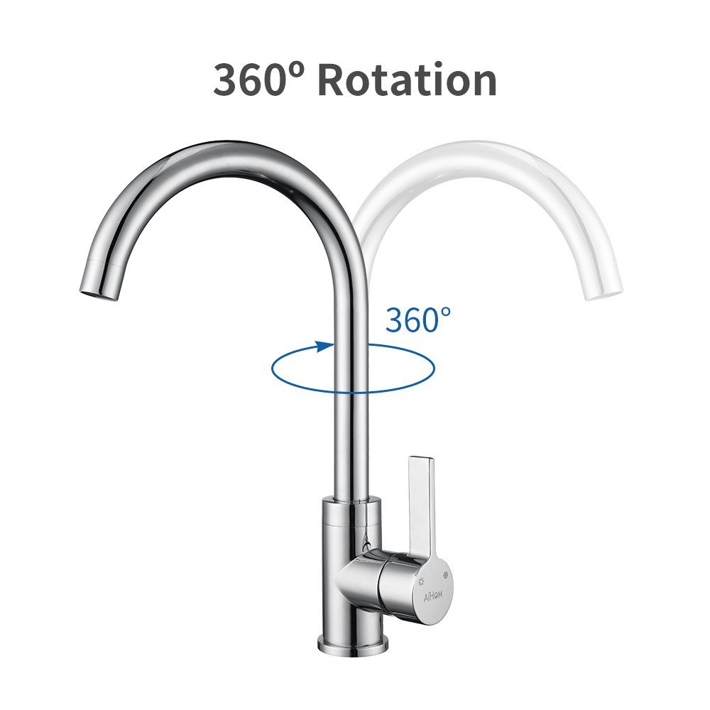 HOMELODY Spültischarmatur Wasserhahn Küche Hochdruck Küchenarmatur günstig online kaufen