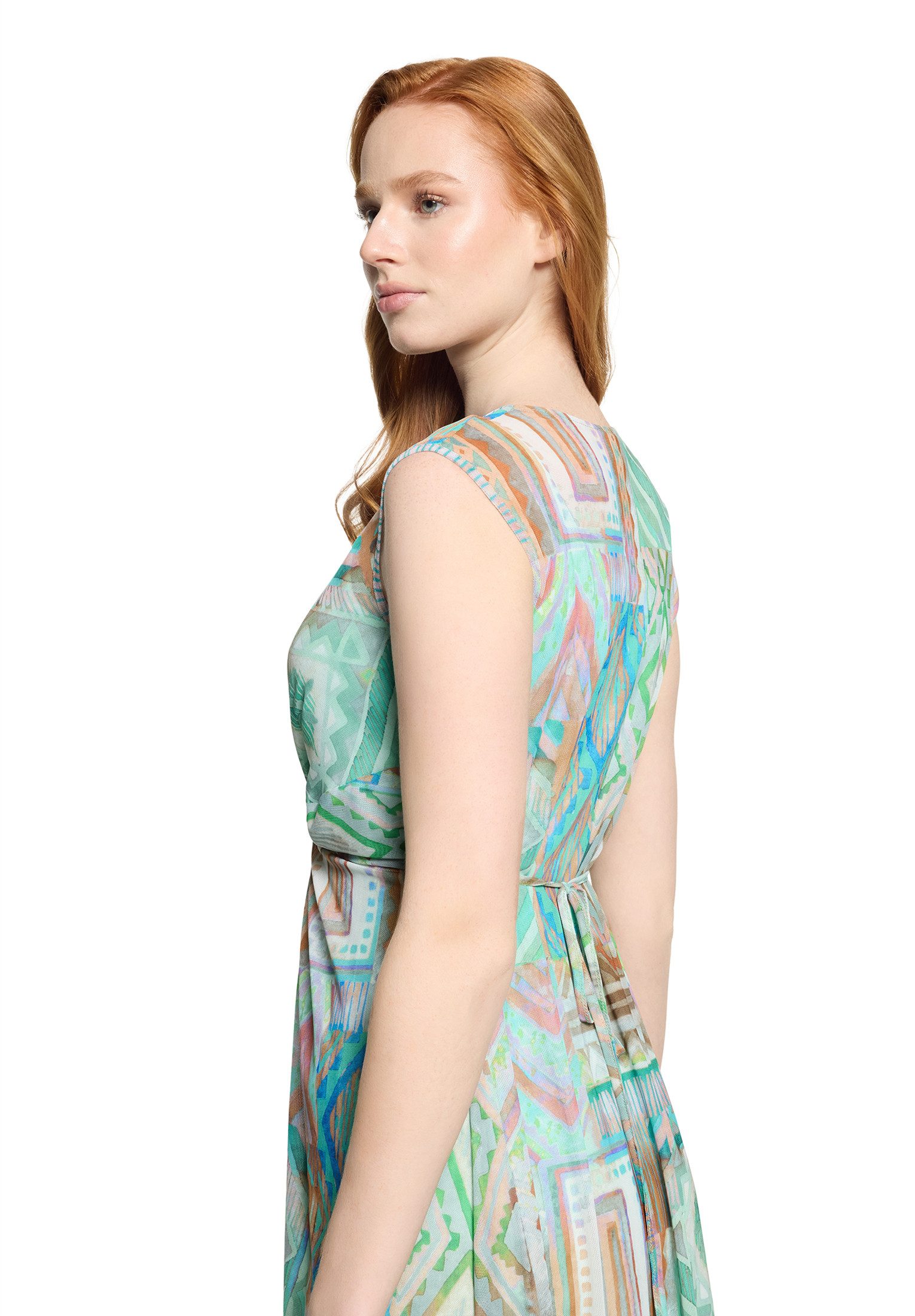 Cartoon Midikleid Damen ohne Arm