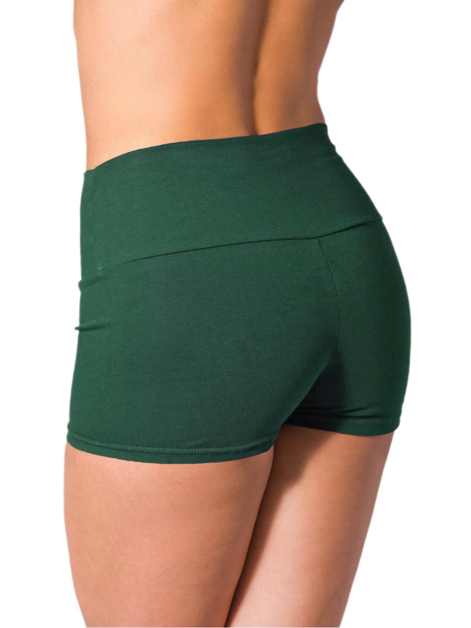 Alkato Yogashorts Alkato Damen Shorts mit Hohem Bund Hotpants Radlerhose Long Shorts