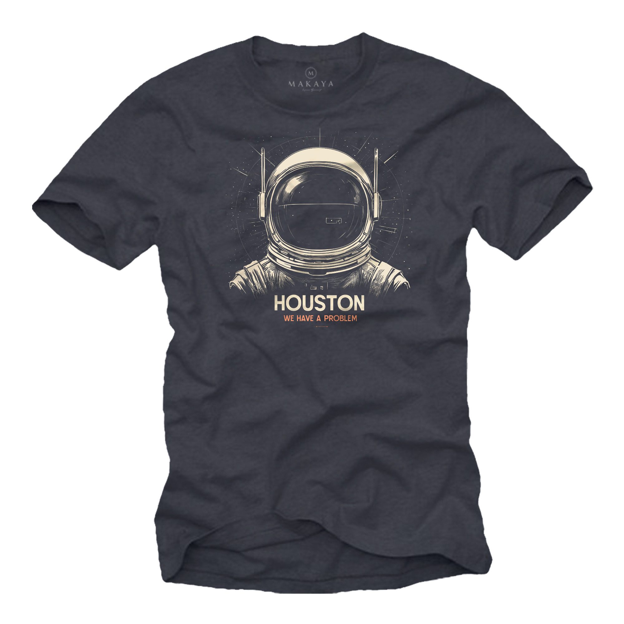 MAKAYA Print-Shirt mit Astronautenmotiv für Herren günstig online kaufen