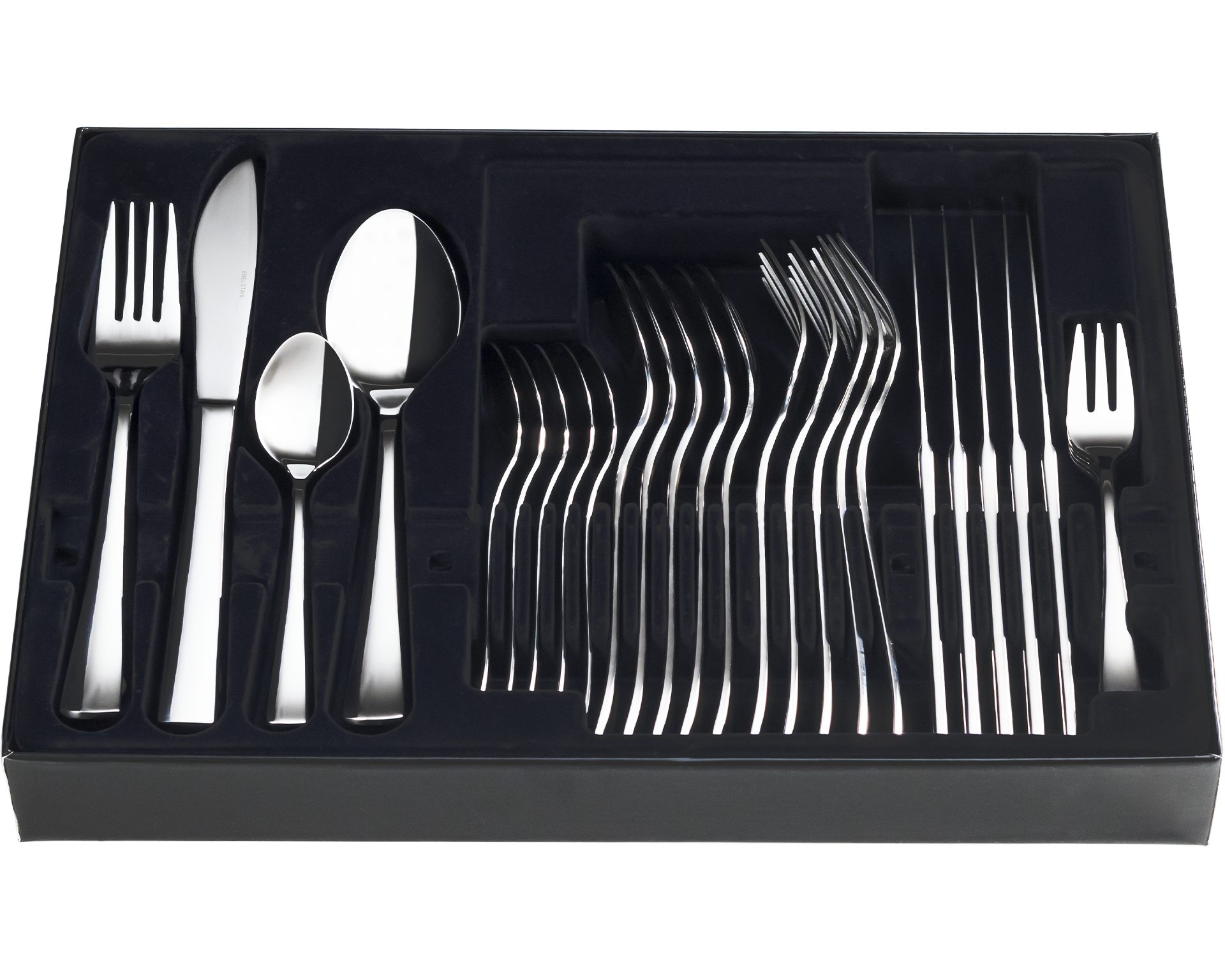 KING Besteck-Set »Madrid« (31-tlg), 6 Personen, Edelstahl 18/10, 3 mm, Edelstahl 18/10, inkl. Besteck-Etui, für 6 Personen