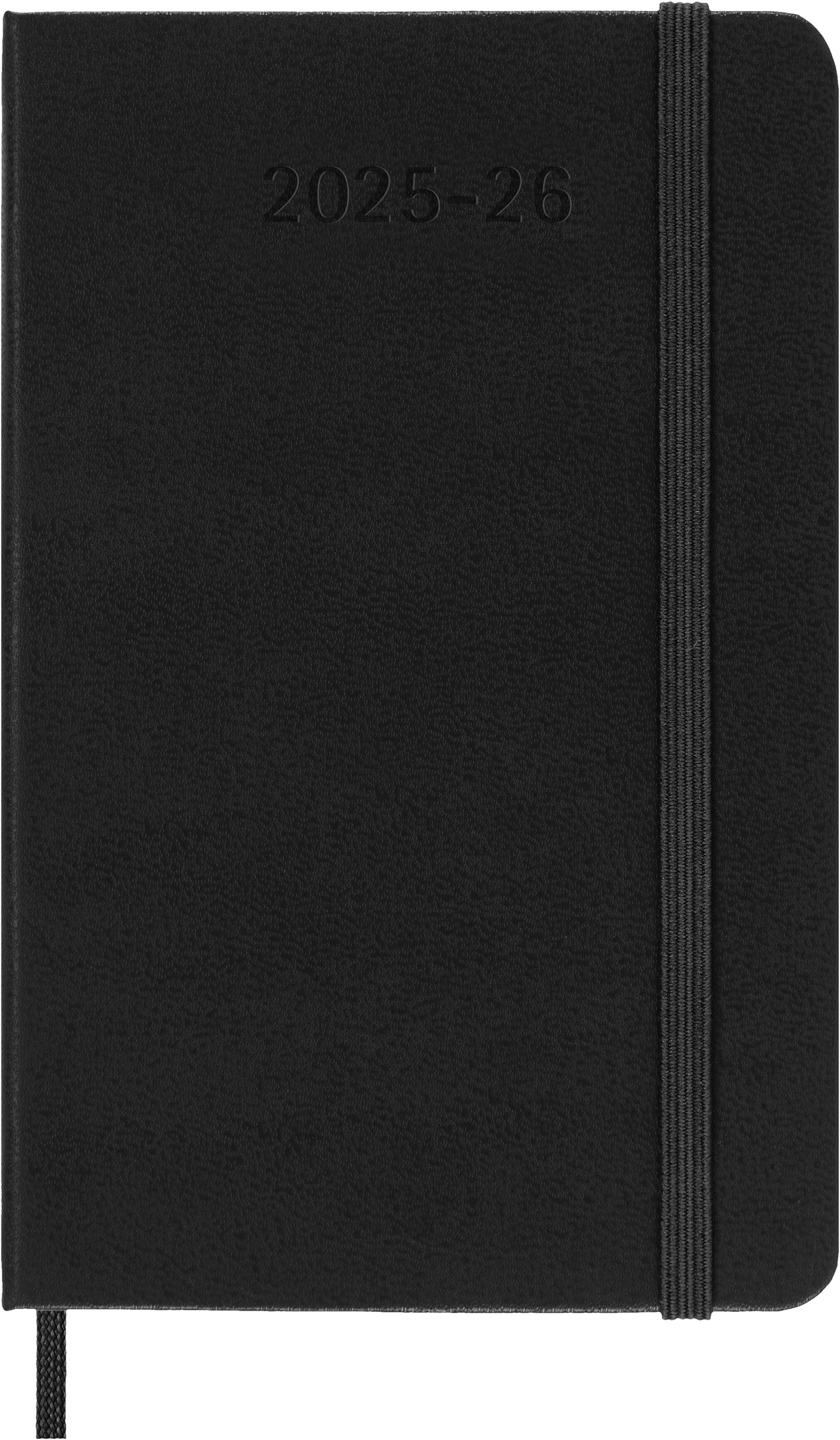 MOLESKINE Buchkalender, MOLESKINE 18 MONATE WOCHENKALENDER 25/26 - HORIZONTAL - SCHWARZ - P/A6