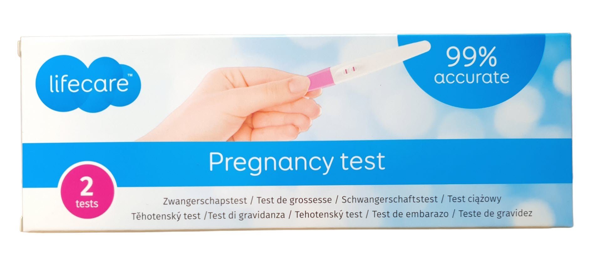 Schwangerschafts-Teststreifen Schwangerschaftstest 2 Stück Schwangerschaftstest Mittelstrahl