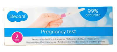 Spectrum Schwangerschafts-Teststreifen Schwangerschaftstest 2 Stück Schwangerschaftstest Mittelstrahl