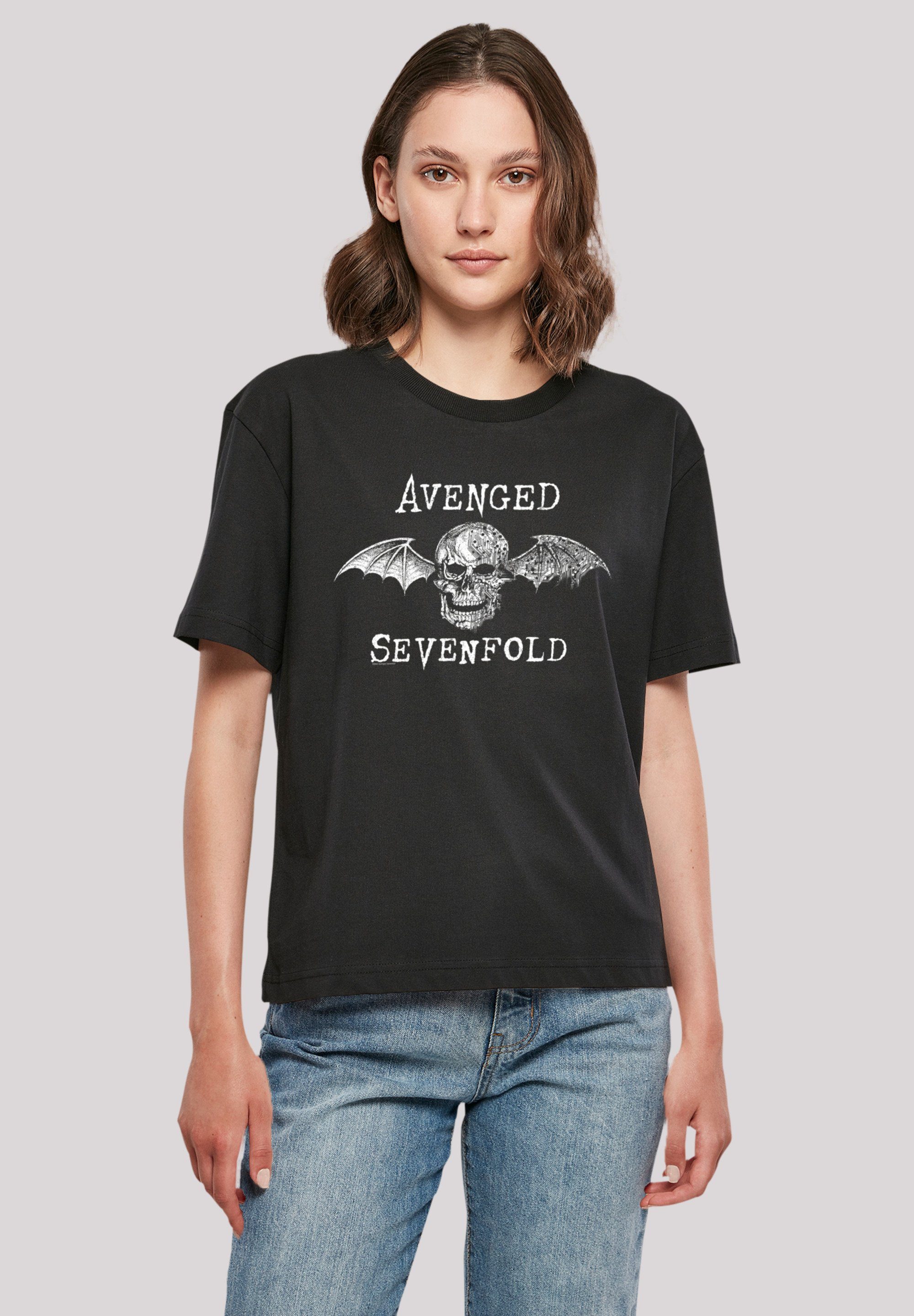 Cyborg Bat Sevenfold Band Sevenfold Qualität, Premium Avenged Rock Band, F4NT4STIC Avenged lizenziertes T-Shirt Offiziell T-Shirt Metal Rock-Musik,