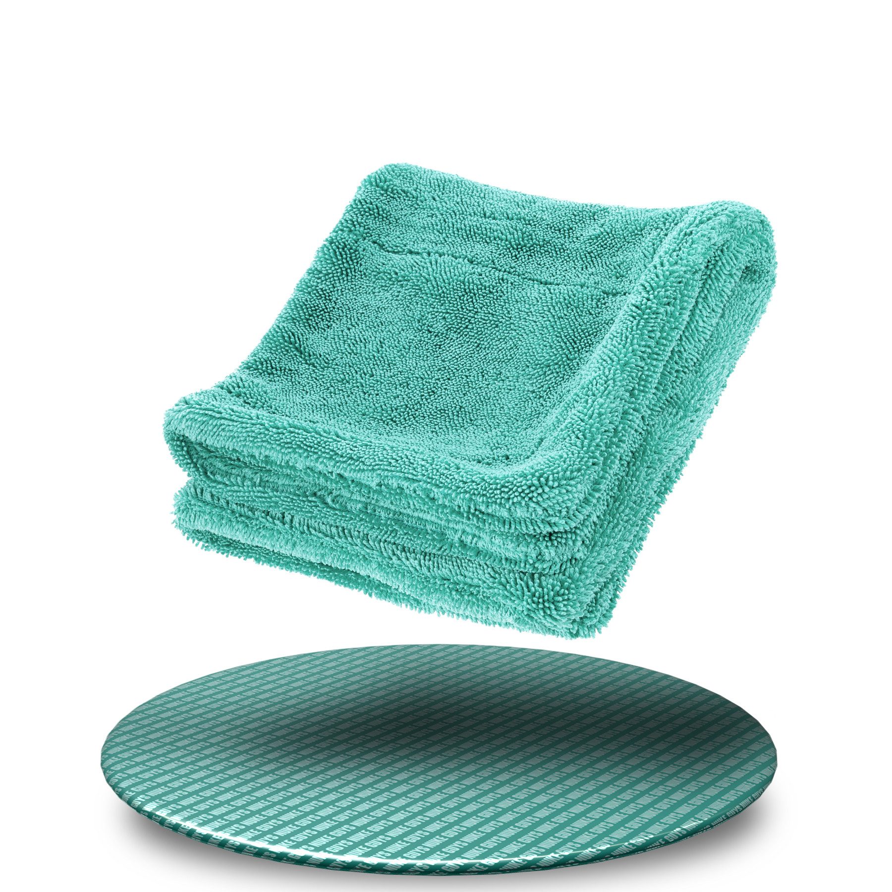 Nuke Guys Microfaser Auto Trockentuch - Gamma Dryer S bis XXL Mikrofasertuch (Microfaser, 40x40 cm, 1-tlg., Gamma Dryer XXL - Mint - 40x40cm 1400GSM)