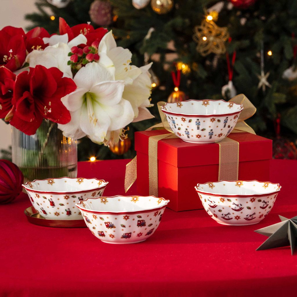 Villeroy & Boch Geschirr-Set Toy's Delight Schalen Set, 4tlg. (4-tlg), 4 Personen, Porzellan, Premium Porcelain, 4 Stck, Handwäsche empfohlen