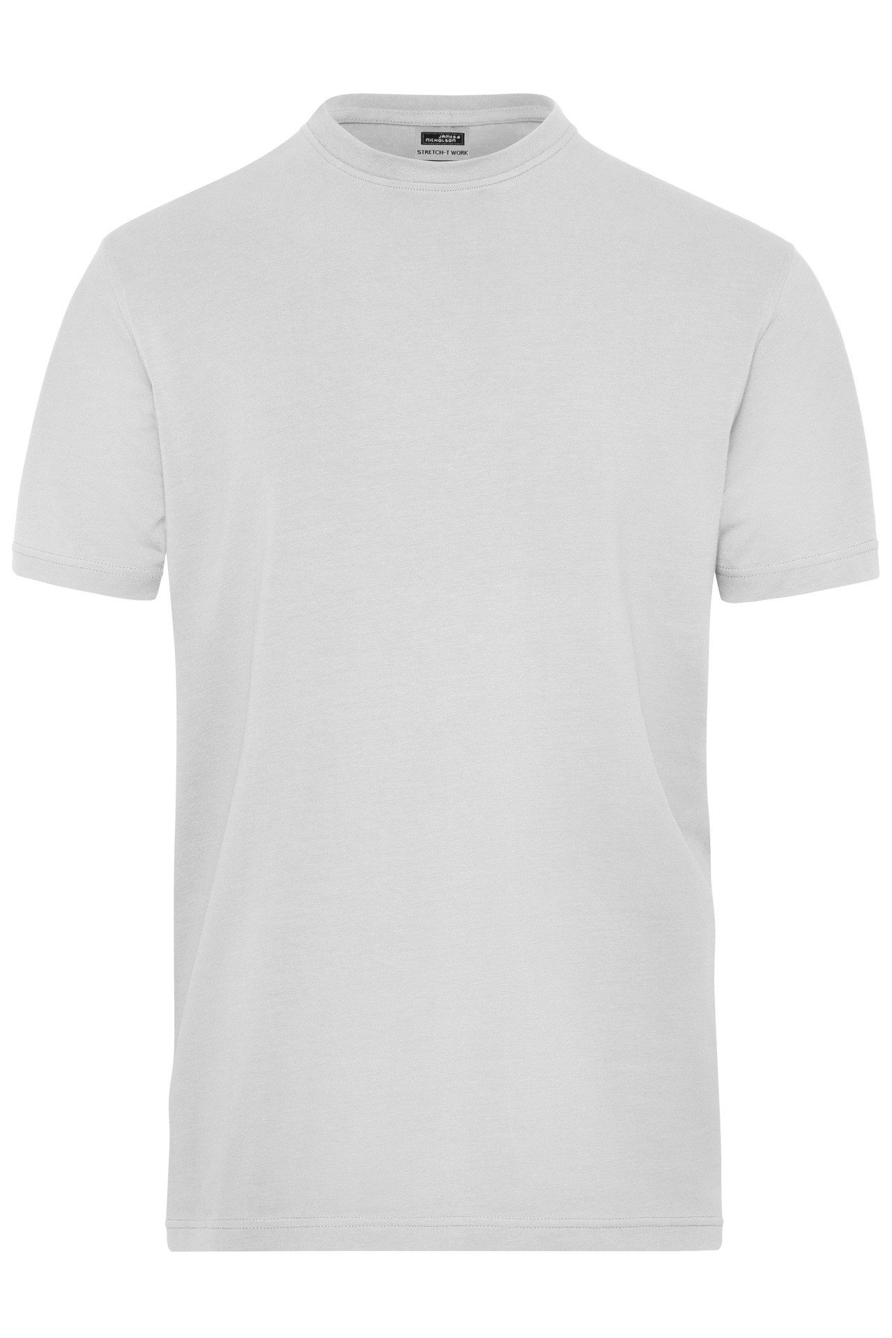 James & Nicholson T-Shirt Doppelpack elastisches Herren T-Shirt Bio Workwear-T Stretch JN1802 (Doppelpack, 2er-Pack) Hochwertige Bio-Baumwolle