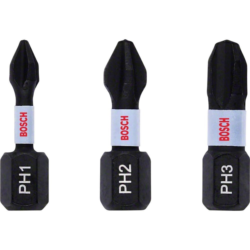Bit-Set Bosch Accessories 2608522470 Kreuzschlitz-Bit 3teilig Kreuzschlitz Ph