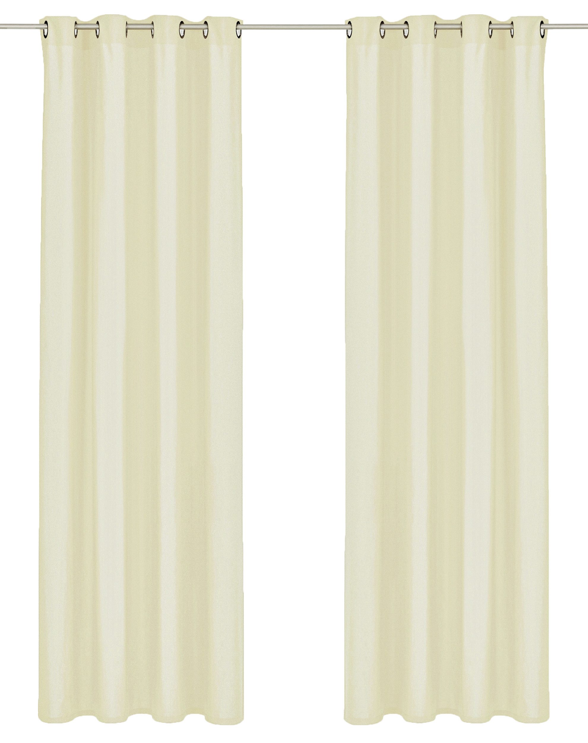 Bruno Banani Vorhang Lagan (2 St), Ösen, blickdicht, Polyester, 2-er Set, g günstig online kaufen