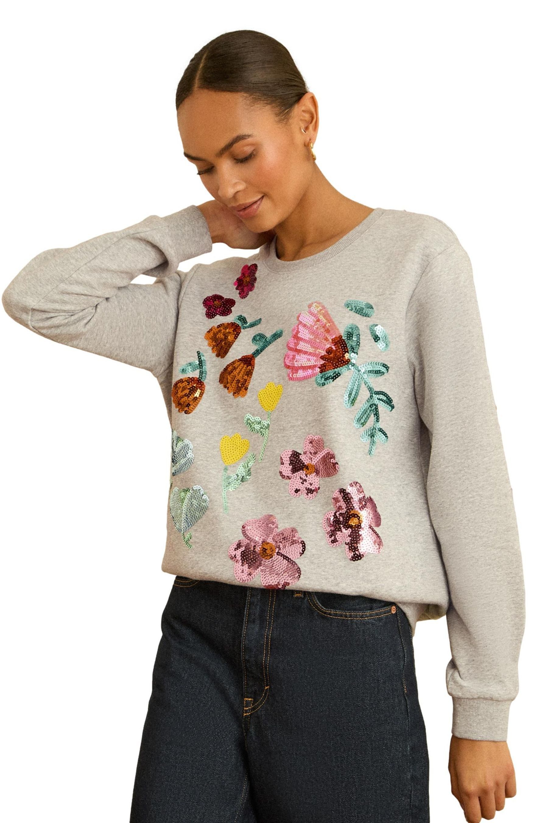 Love & Roses Sweatshirt Love & Roses Sweatshirt aus Jersey (1-tlg) günstig online kaufen
