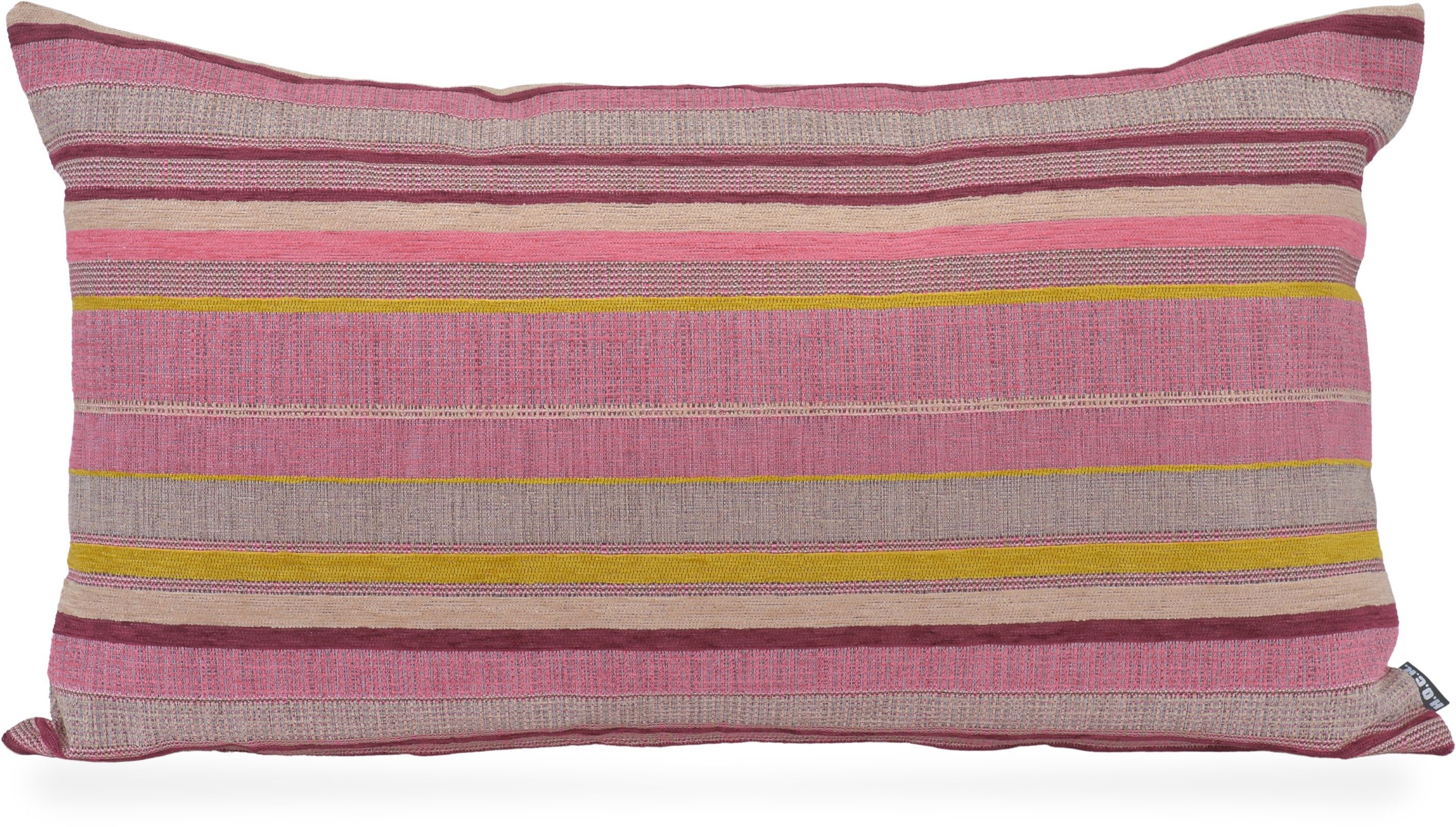 H.O.C.K. Dekokissen Mary, Rückenkissen inkl. Füllung, 60x60cm, Dekokissen Streifen, pink