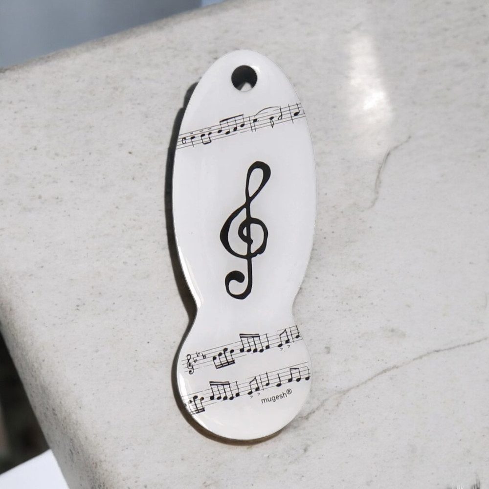 mugesh Schlüsselanhänger Einkaufswagenlöser Notenschlüssel, für Musiker