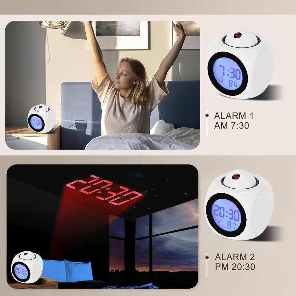 ZEUOPQ Projektionswecker Projektionswecker LED Musik Nachtlicht günstig online kaufen