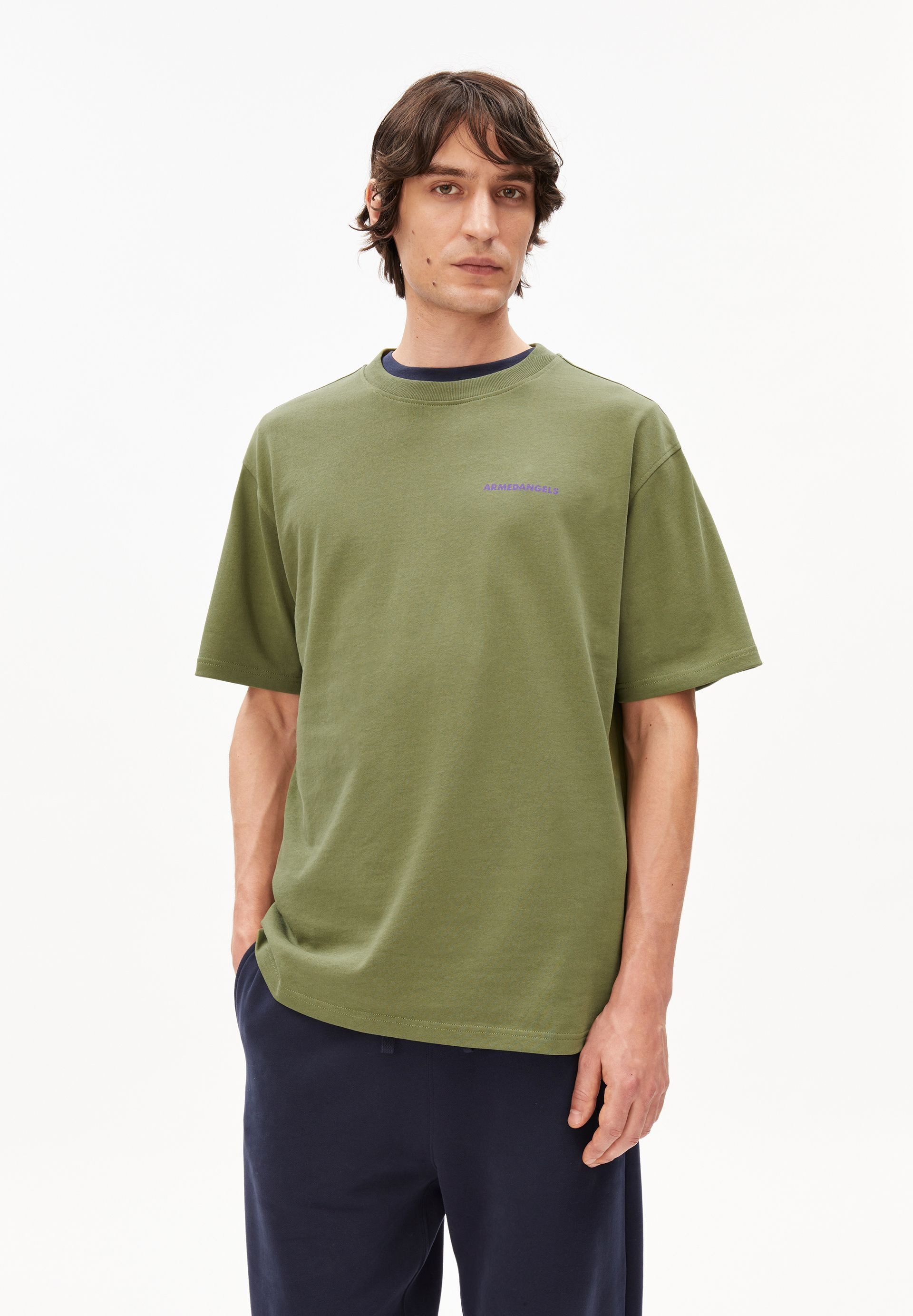 Armedangels T-Shirt MAARKOS OUTGROWN Relaxed Fit