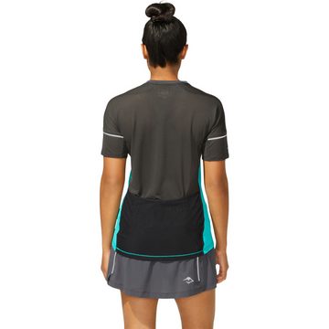 Asics Laufshirt FUJITRAIL Short Sleeve Top Lady 2012B927-800 Leicht und atmungsaktiv mit Rückentasche