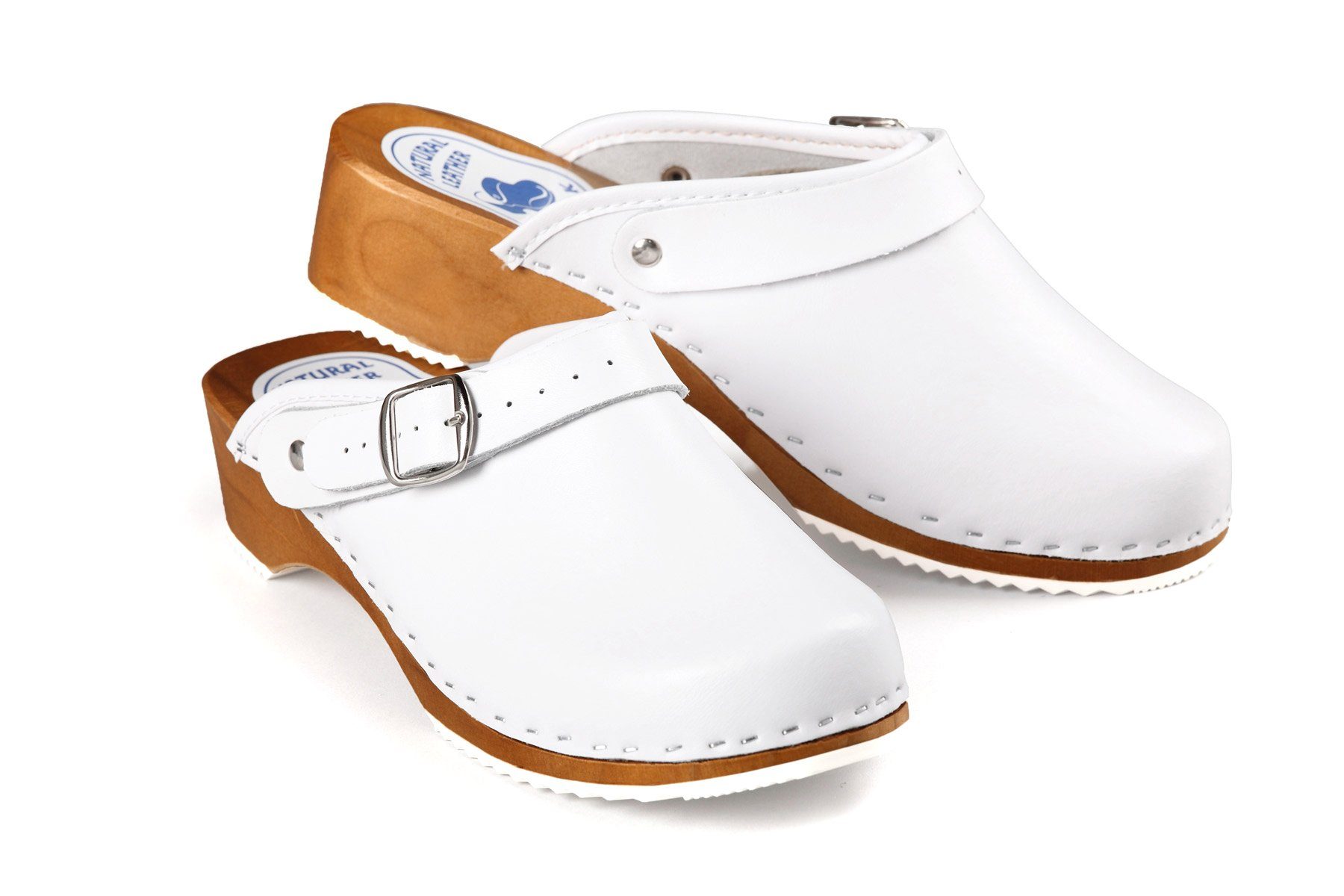 Aves-24 CLOGS Pantolette Sandalette Leder Holzschuhe günstig online kaufen