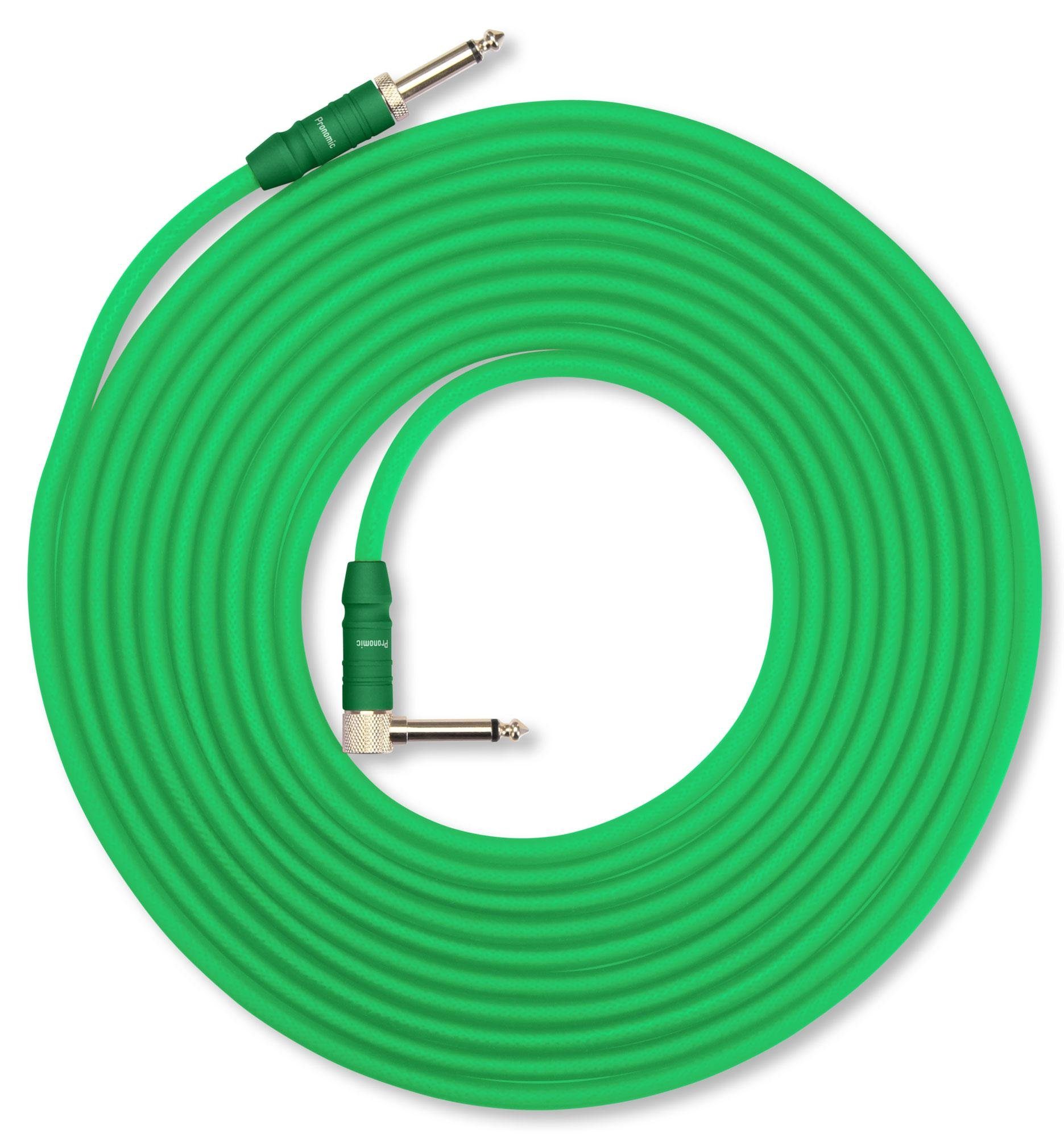 Pronomic INST-A-6 Klinkenkabel 6 m Instrumentenkabel, 6,3mm Klinke, 6,3mm Klinke (600 cm), 24 Karat vergoldet, flexibler und robuster Außenmantel