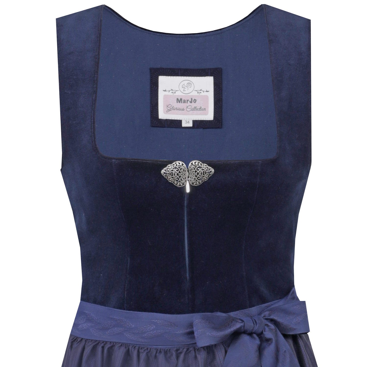 MarJo Dirndl 'Mönchsroth' 921265, Marine 65cm