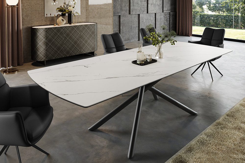 riess-ambiente Esstisch MIKADO 180-230cm weiß / günstig online kaufen