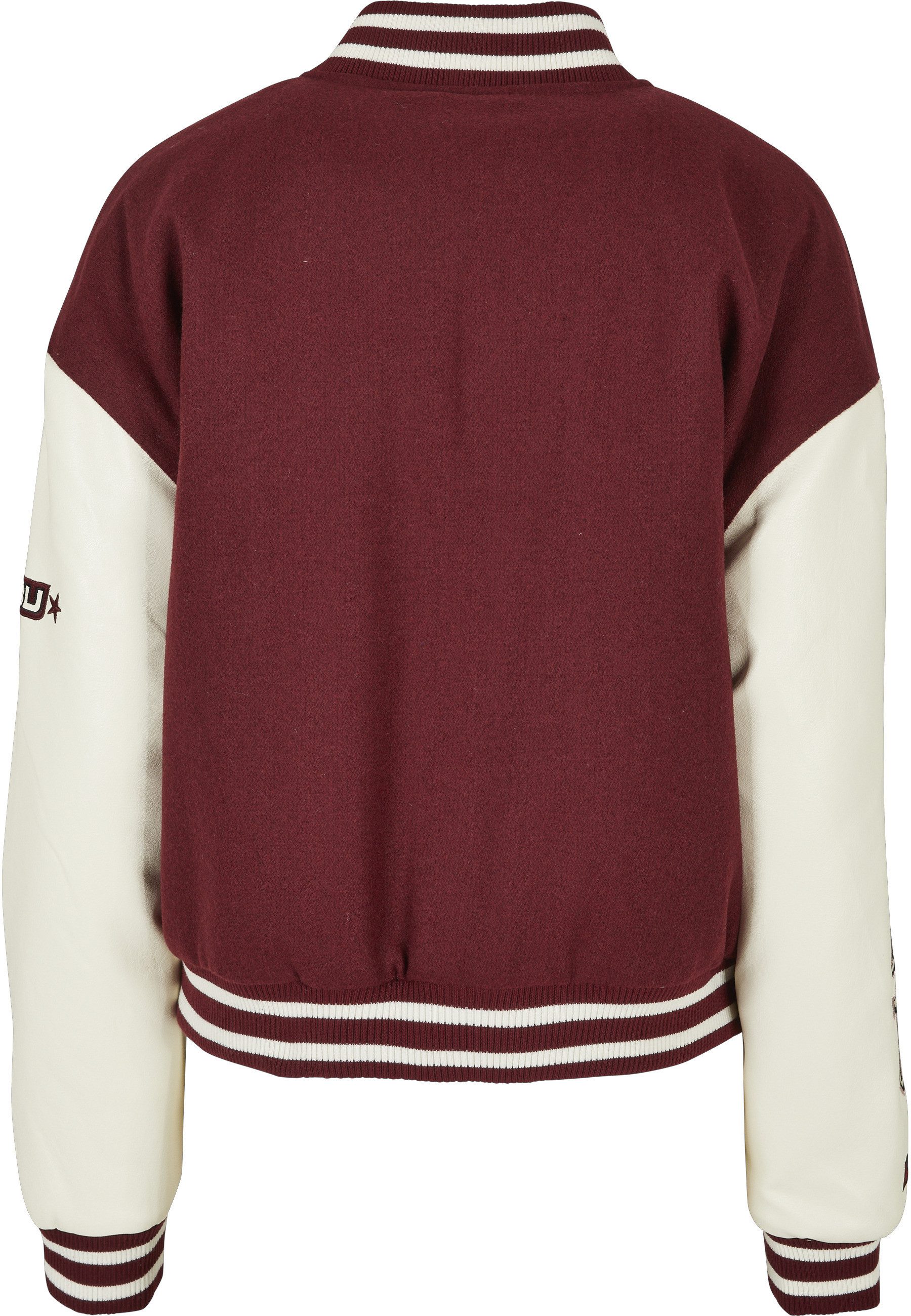 Fubu Collegejacke Fubu Damen FW224-006-1 City 05 Varsity Jacket bordeaux/offwhite (1-St)