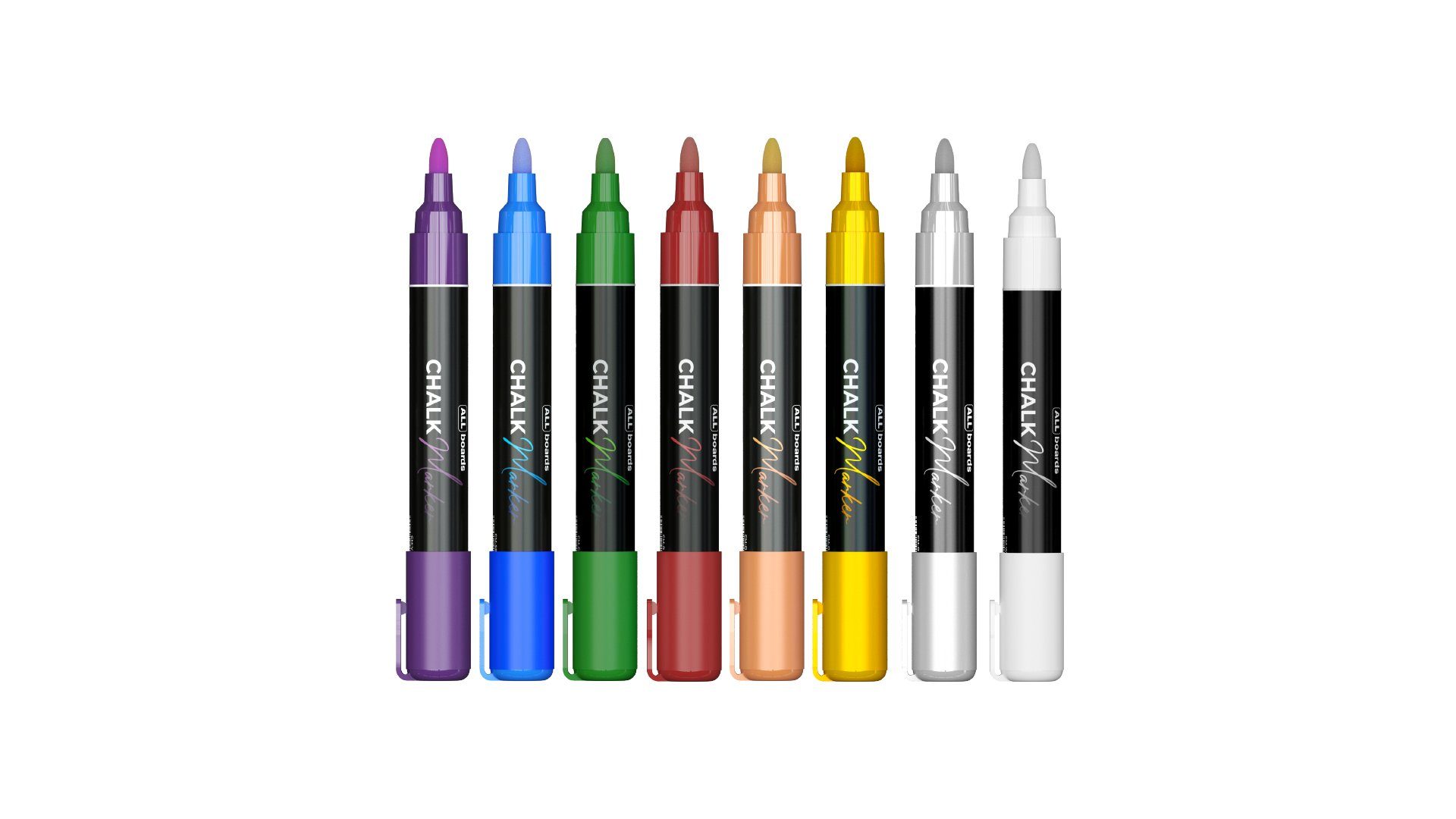 ALLboards Whiteboard Marker CM-SET, (8-tlg) Premium Markerset