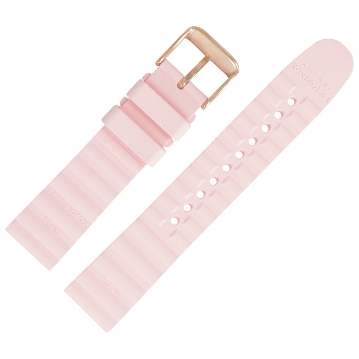 Victorinox Uhrenarmband 18mm Kunststoff Pink 005715