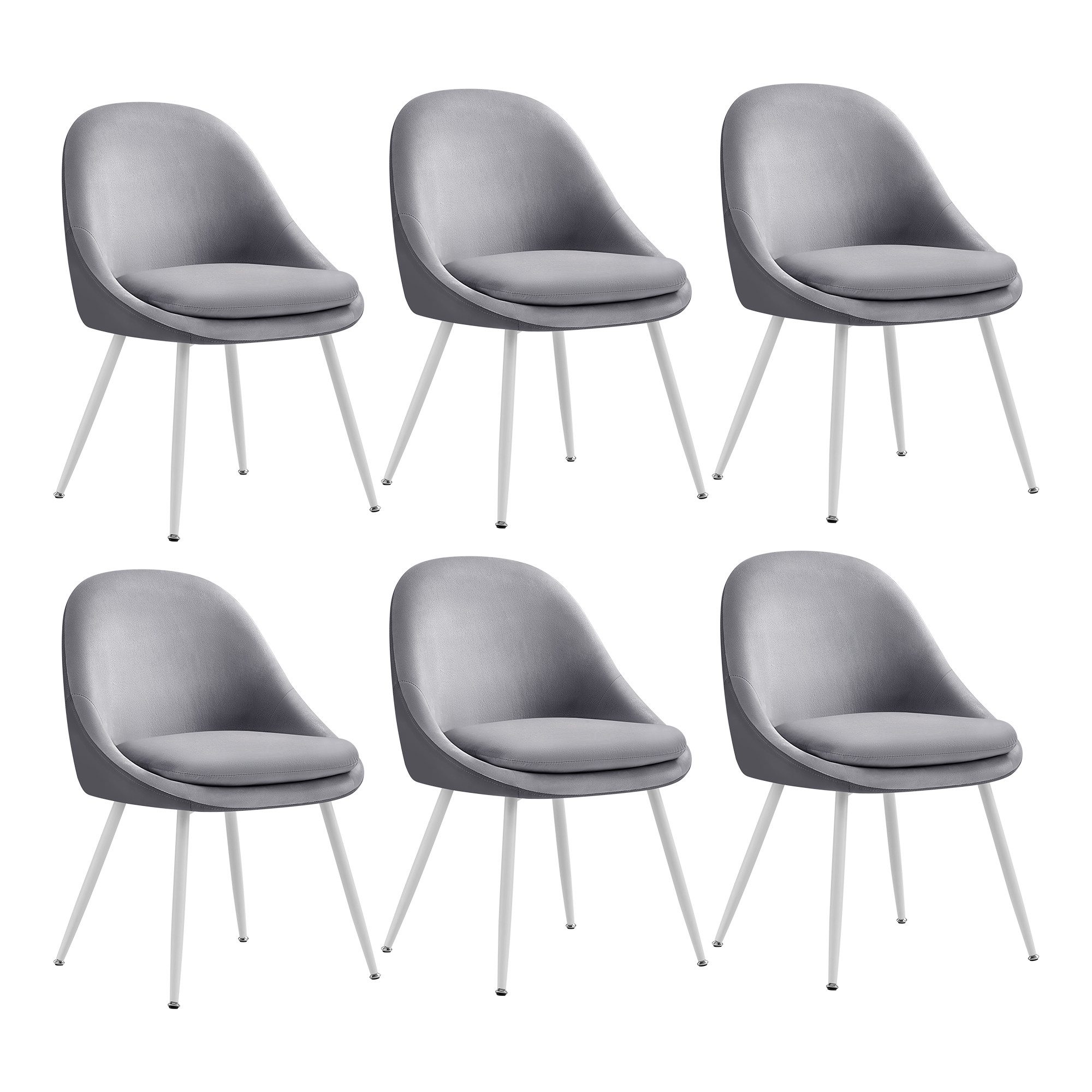 VASAGLE Esszimmerstuhl 2er Set/ 4er Set/ 6er SetKüchenstuhl-61 x 56 x 81,5 cm (T x B x H) (6 St), stuhl bis 120 kg