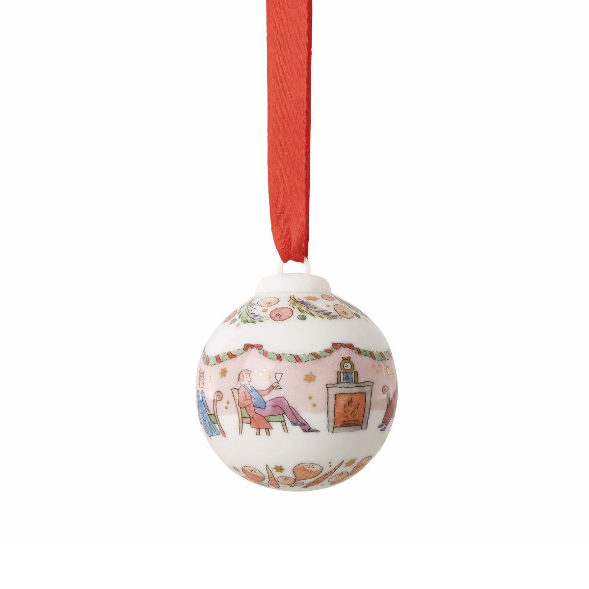 Hutschenreuther Weihnachtsbaumkugel Mini-Anhänger, 4,5 cm
