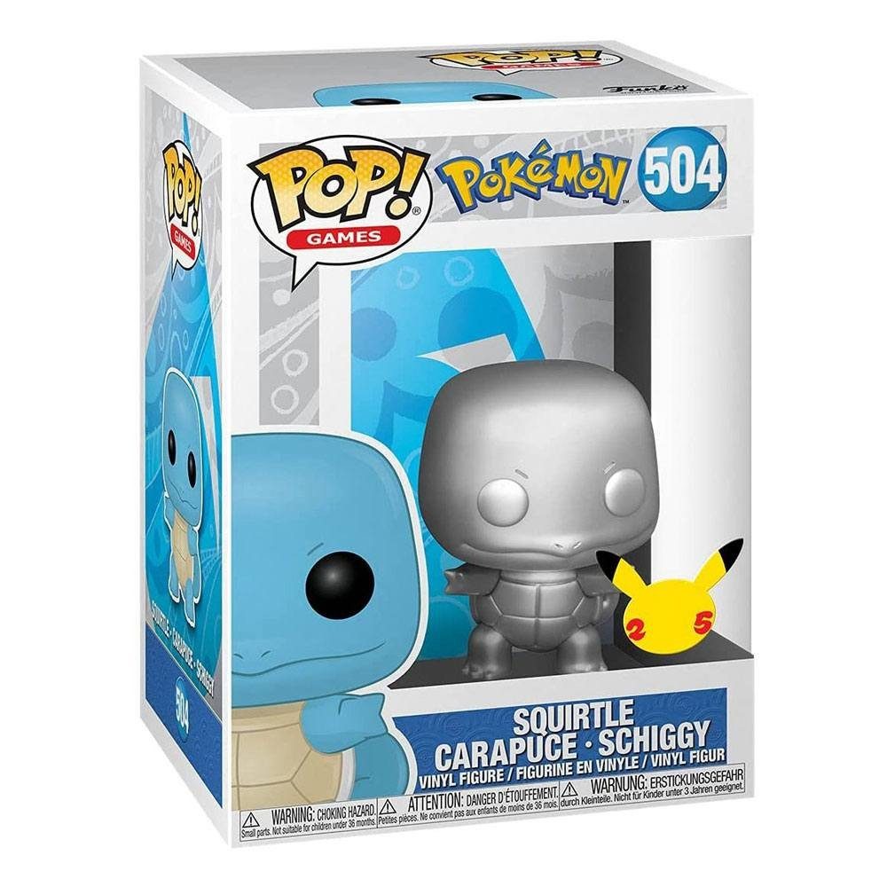 Funko Edition Squirtle Pokemon - Silver POP! Actionfigur