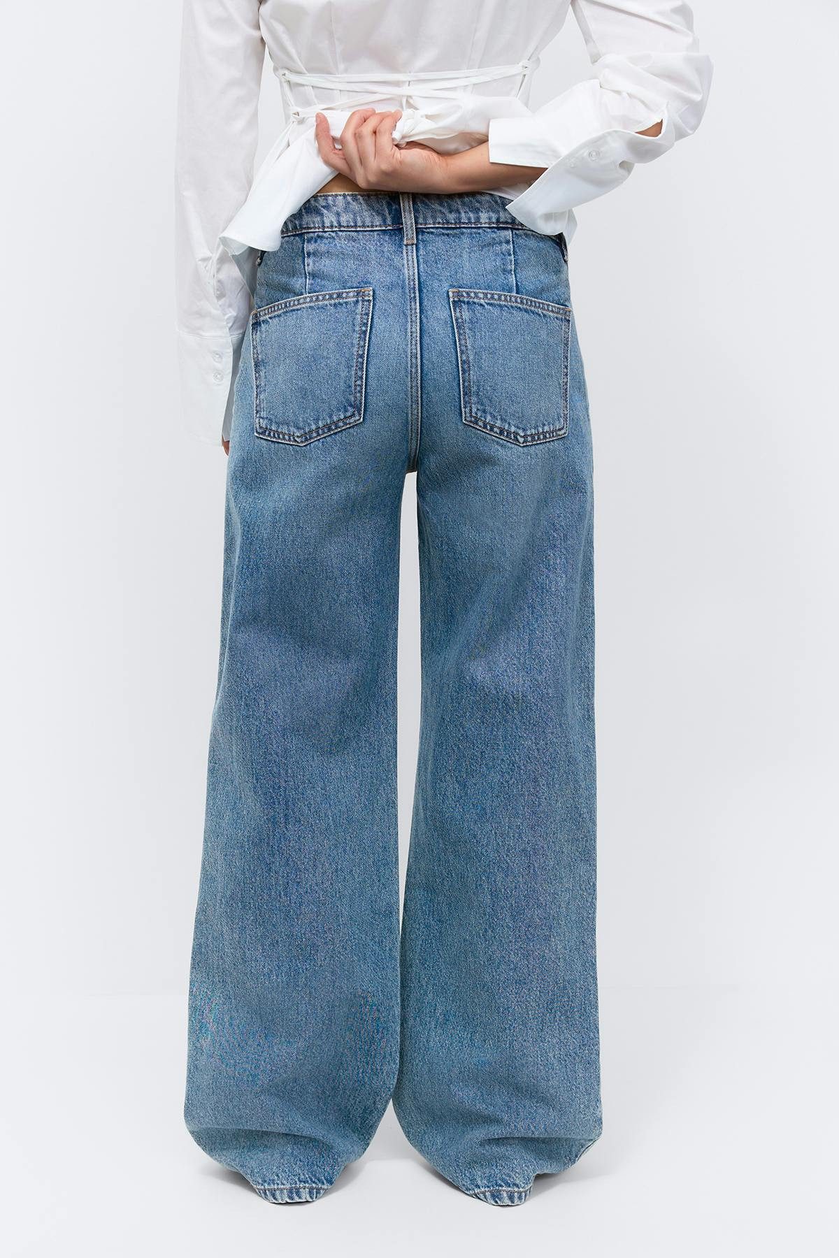 Gina Tricot Gerade Jeans Pleated slouchy jeans