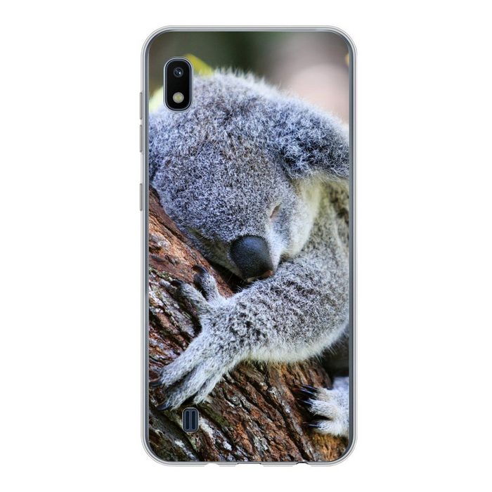 MuchoWow Handyhülle Koala - Kofferraum - Kuscheltier - Jungen - Mädchen Handyhülle Samsung Galaxy A10 Smartphone-Bumper Print Handy
