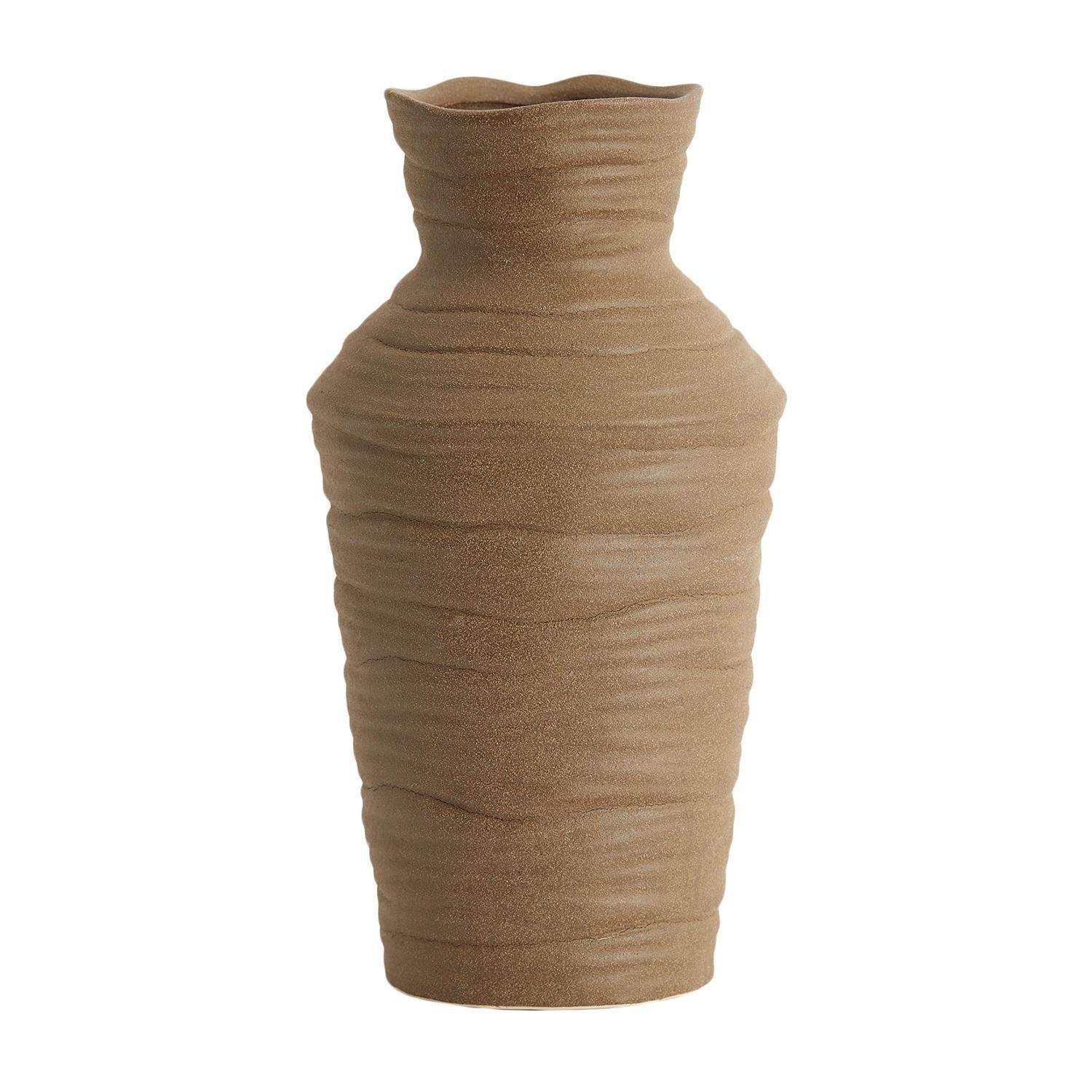 Light & Living Dekovase GRECCIO, Vase, Braun, matt, Keramik, H 28 cm (1 St), besondere Oberflächenstruktur