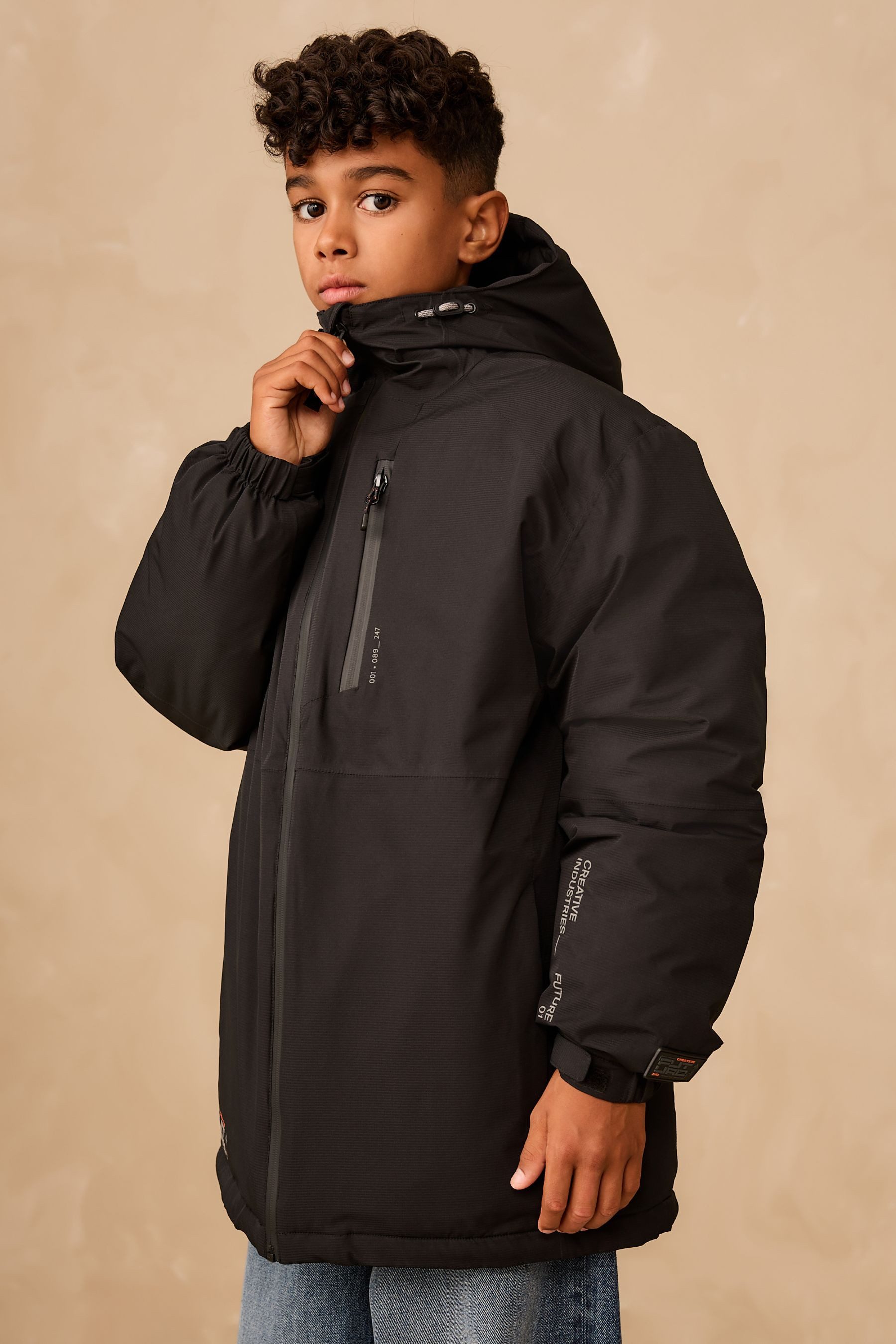 Next Regenjacke Wasserdichter wattierter Mantel (1-St)