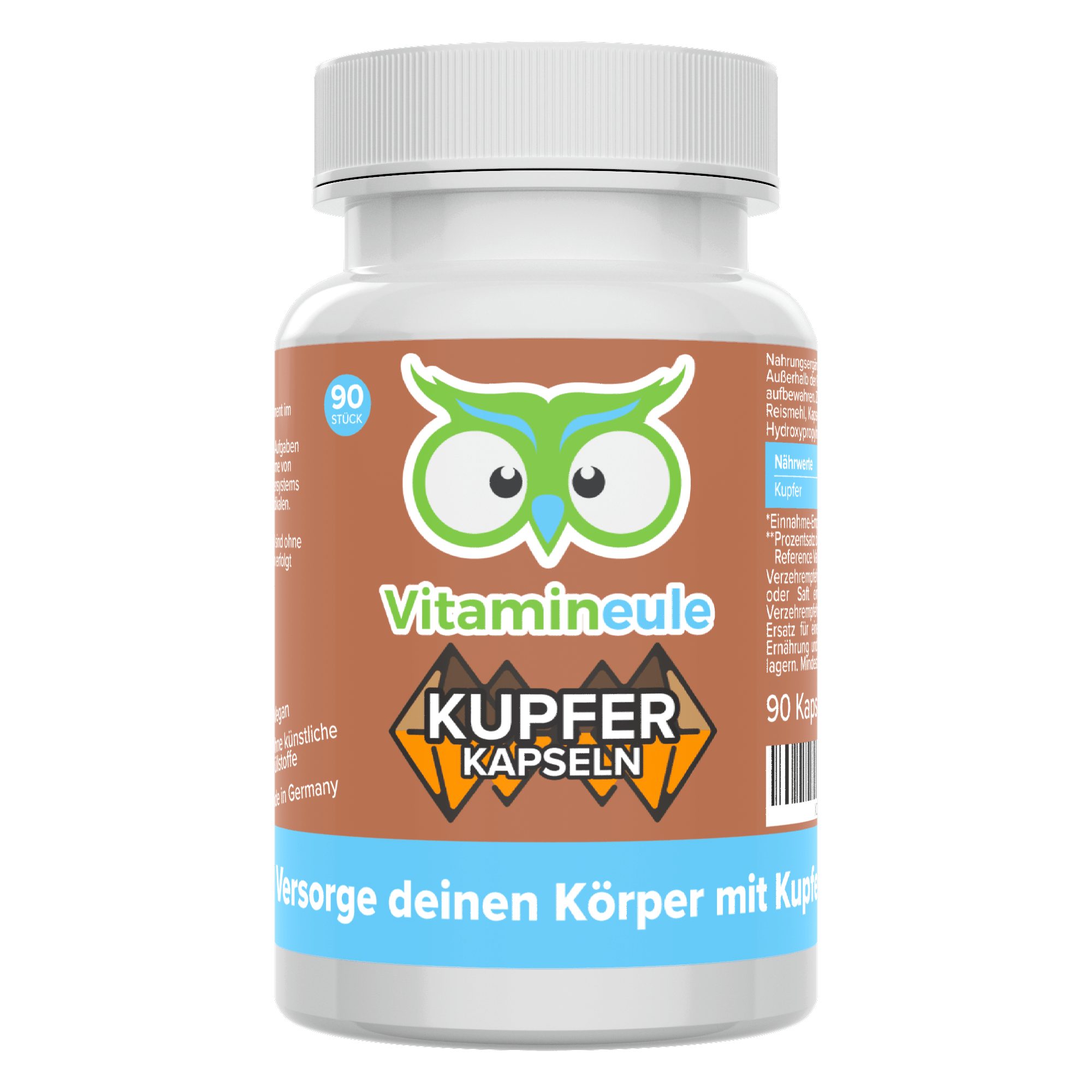 Kupfer Kapseln - 4 mg aus Kupfergluconat - Kapsel
