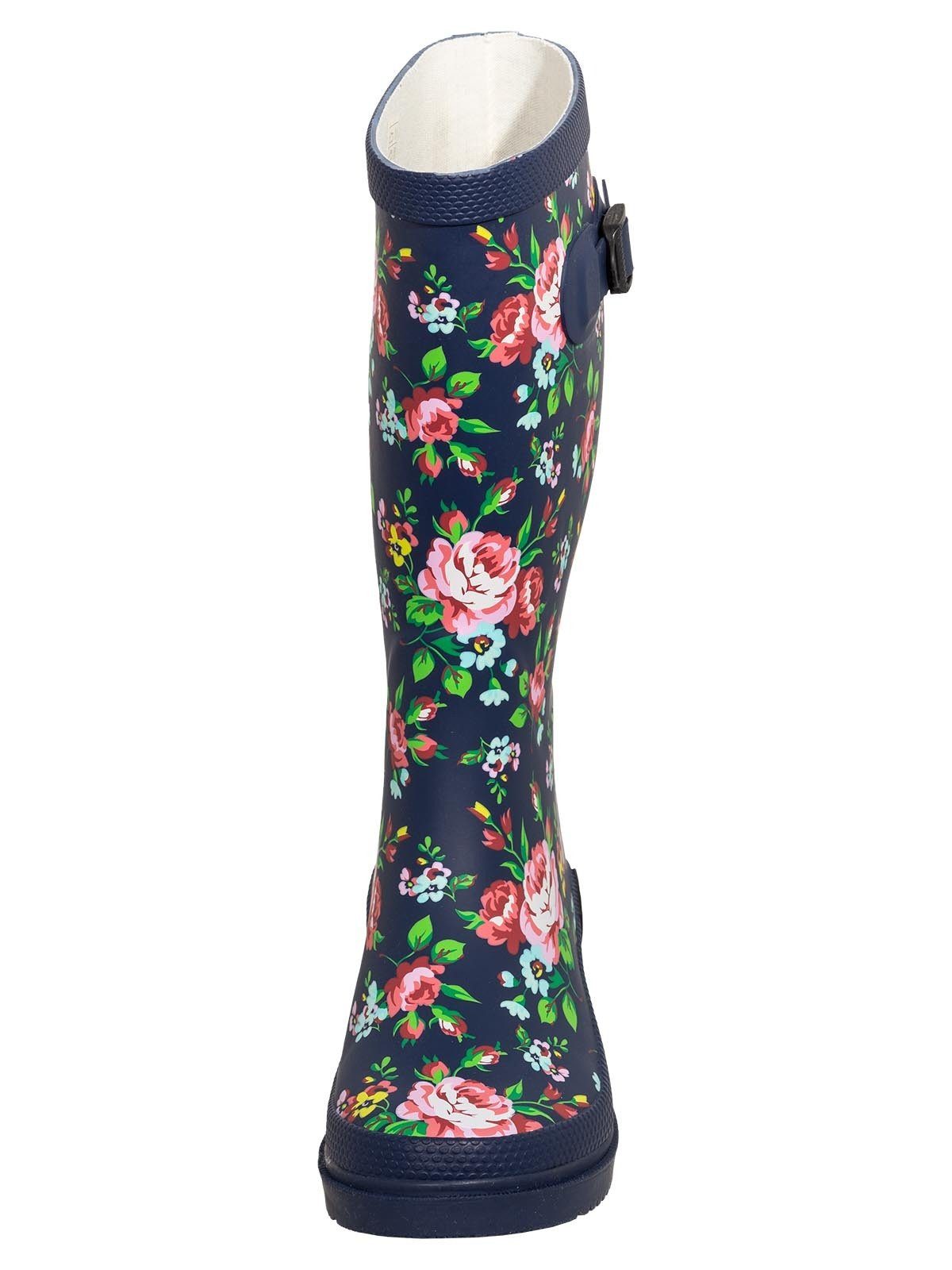 Bockstiegel Regenstiefel Julia dk-blau/multi Gummistiefel günstig online kaufen